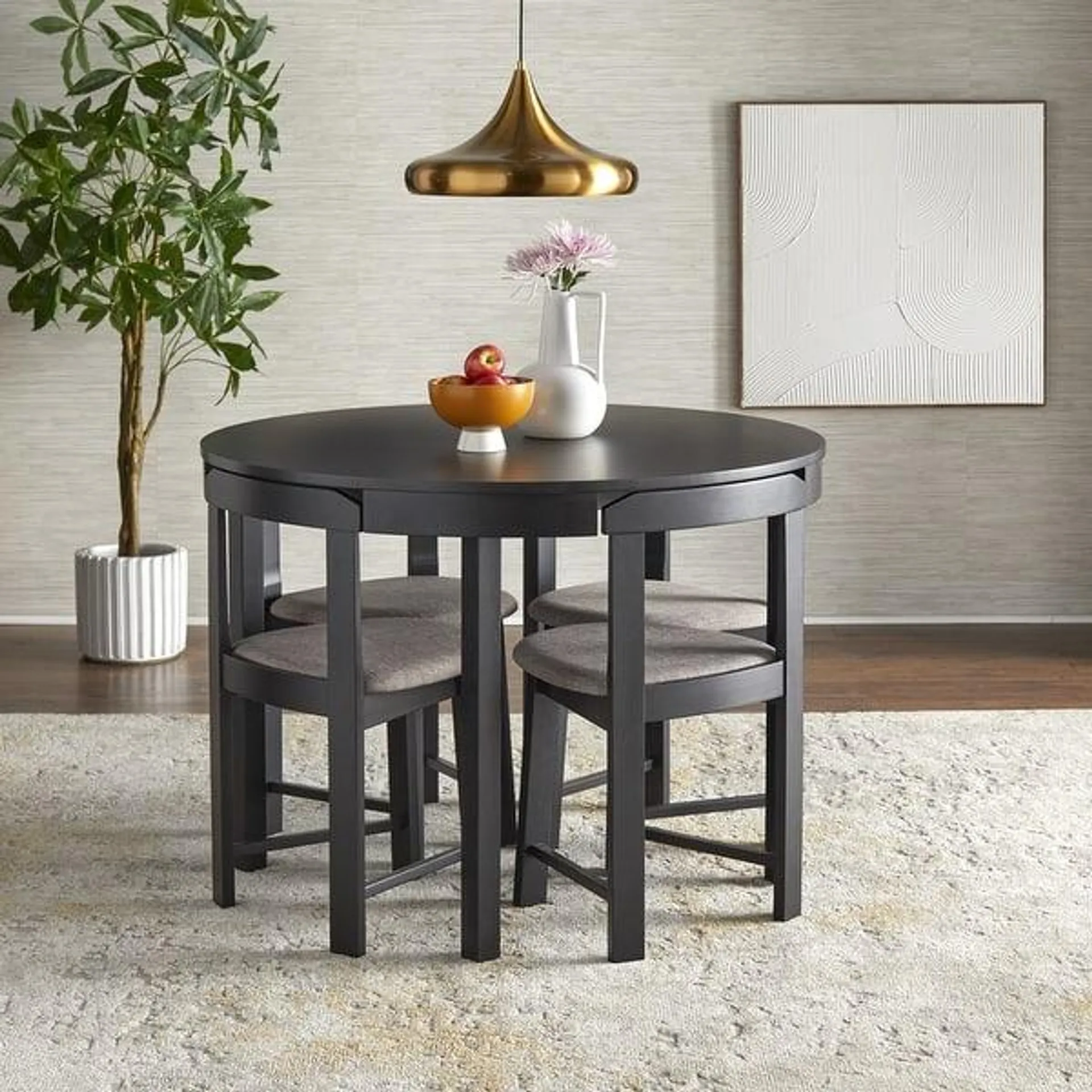 Harrisburg Tobey 5-piece Compact Round Dining Set