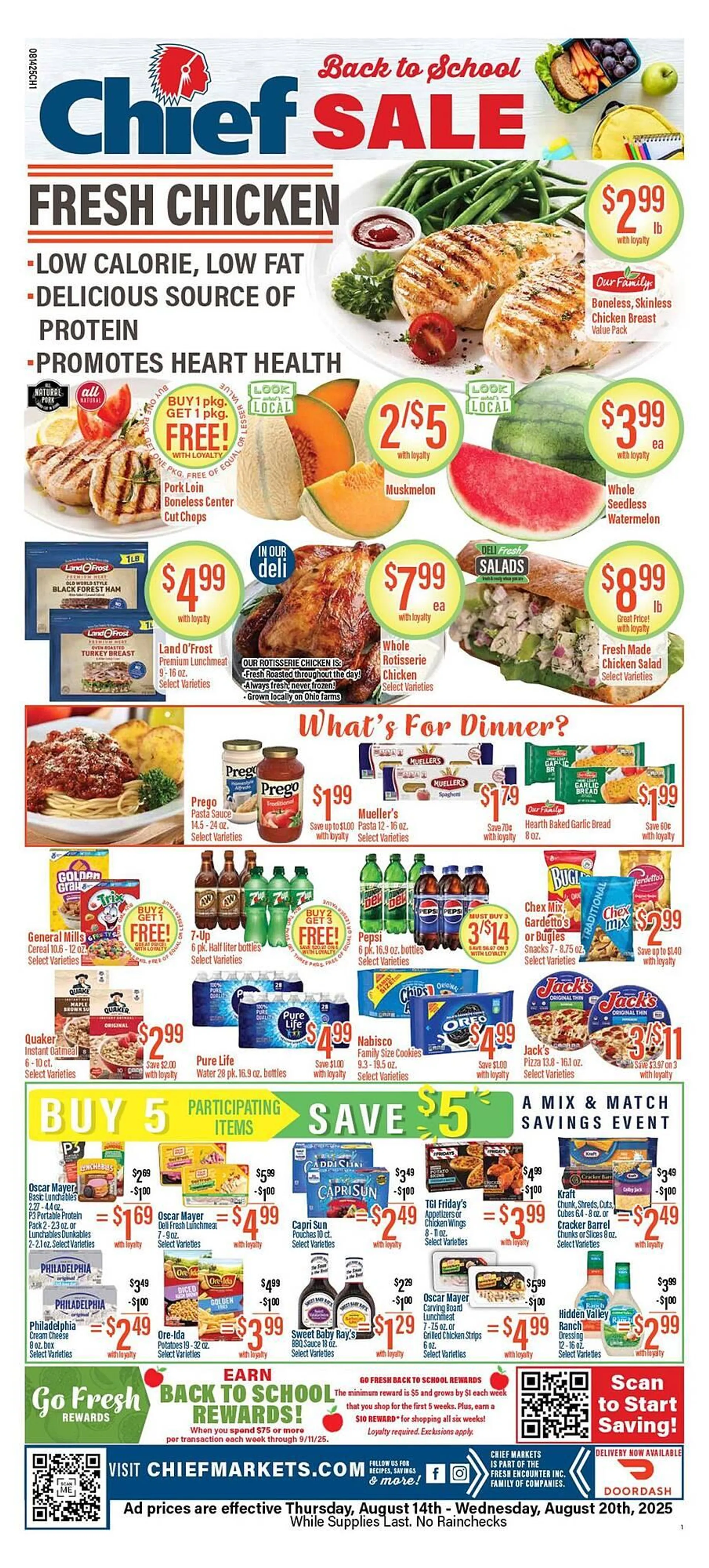 Weekly ad Chief Supermarket Weekly Ad from August 14 to August 20 2025 - Page 1