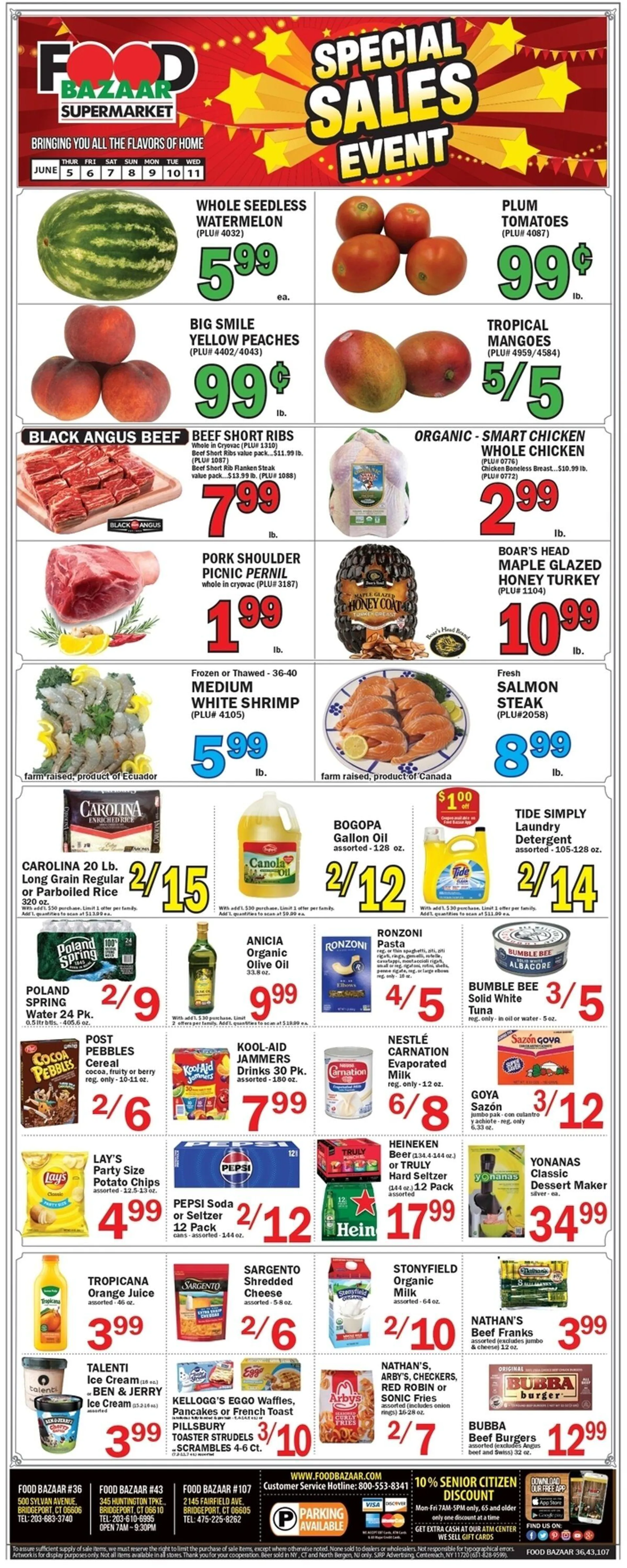 Weekly ad Food Bazaar Current weekly ad from June 5 to June 11 2025 - Page 1