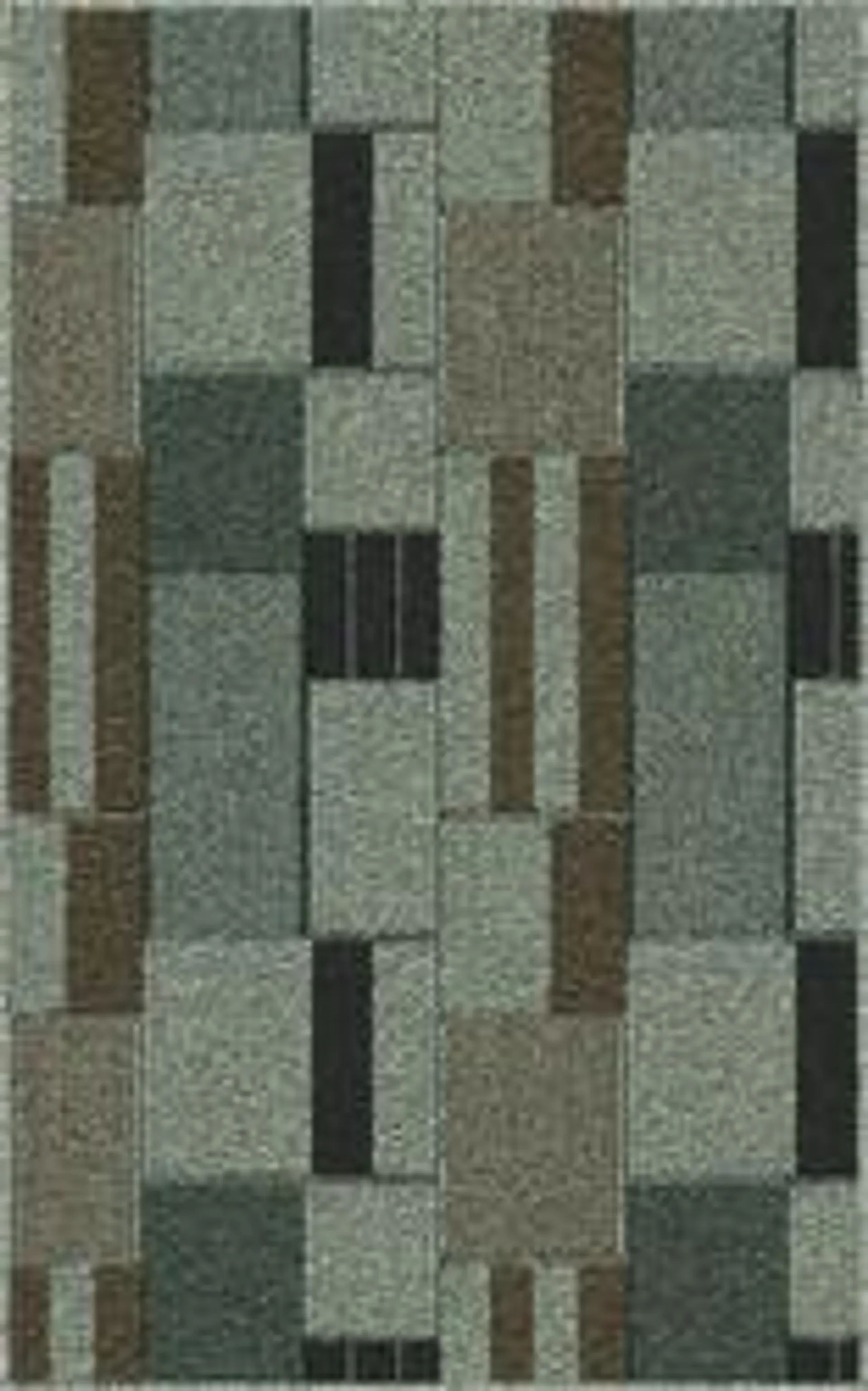 U-Carpet Brick Grey Shell 20.5" x 30" Accent Rug