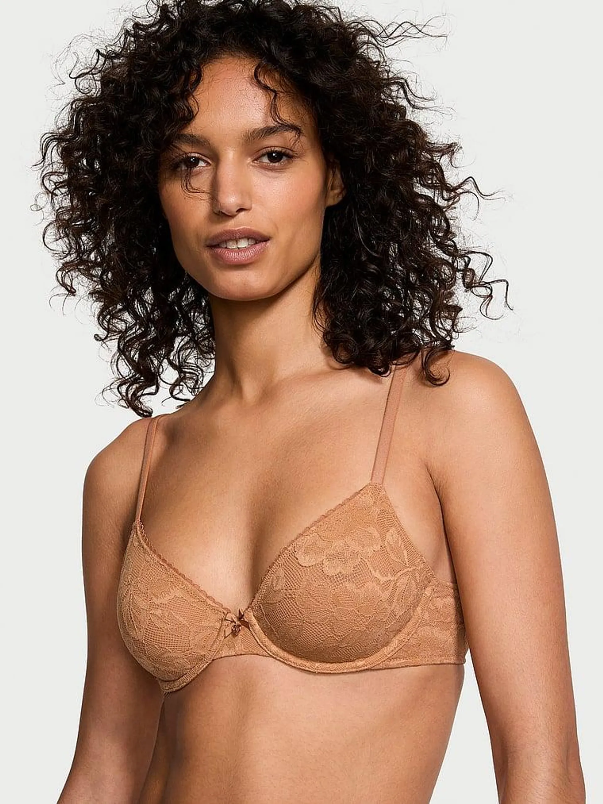 Invisible Lift Unlined Lace Demi Bra