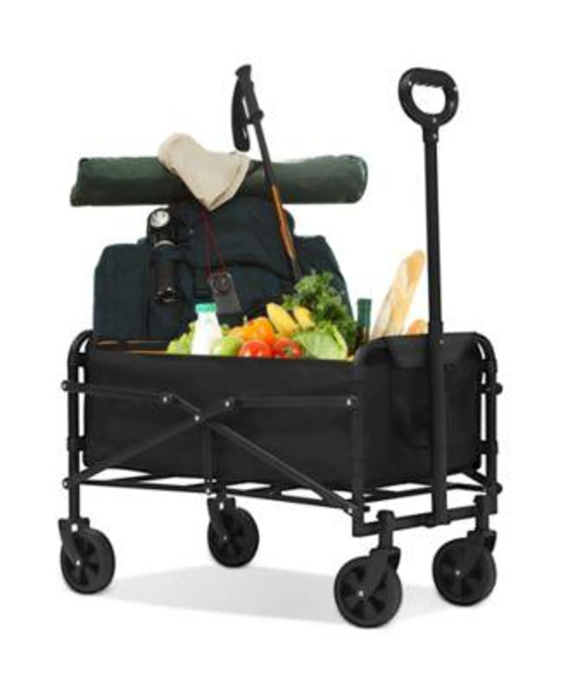 Outdoor Folding Wagon Cart Multi-Purpose Camping Cart Heavy Duty