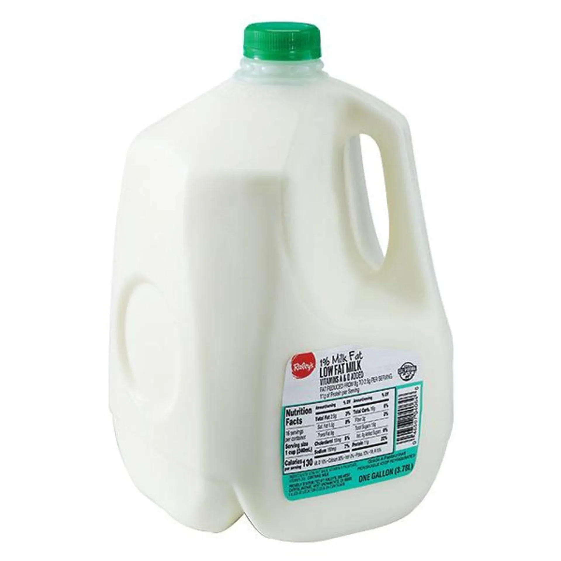 Raley's Low Fat Milk, 1% Milkfat, 1 Gallon