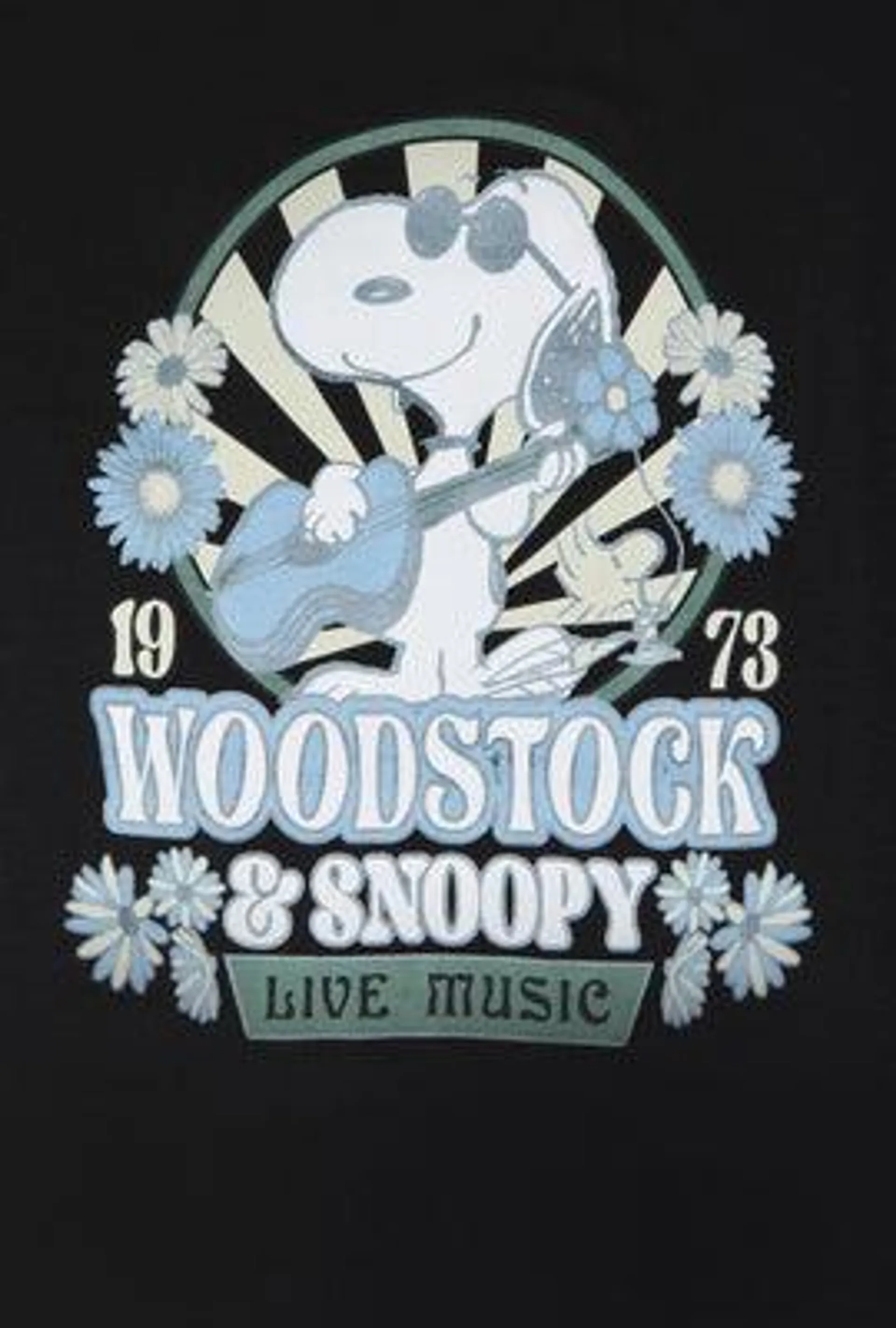 Snoopy Live Music Graphic Boyfriend T-Shirt