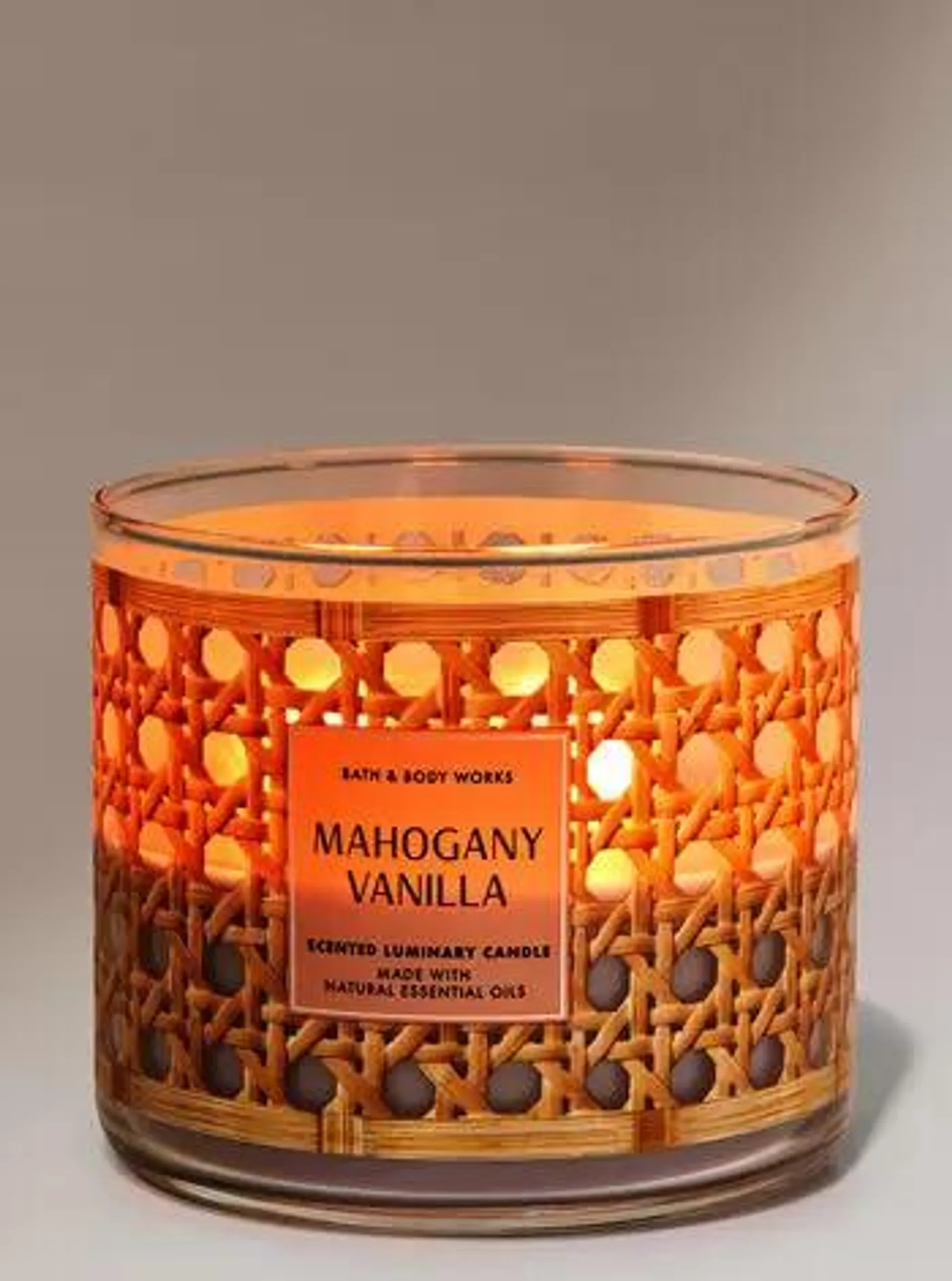 Mahogany Vanilla 3-Wick Candle