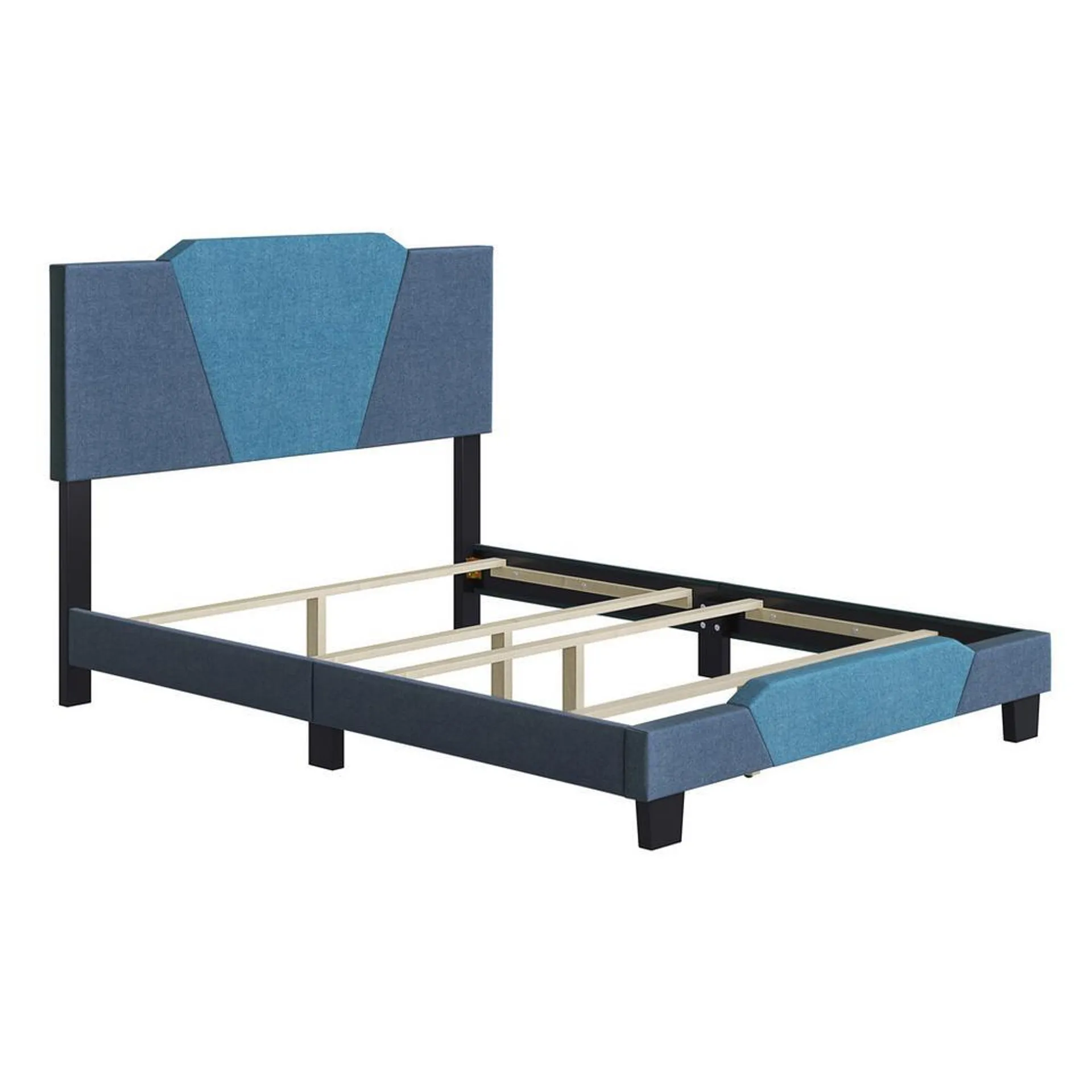 Trimble King Ocean Blue Fabric Bed