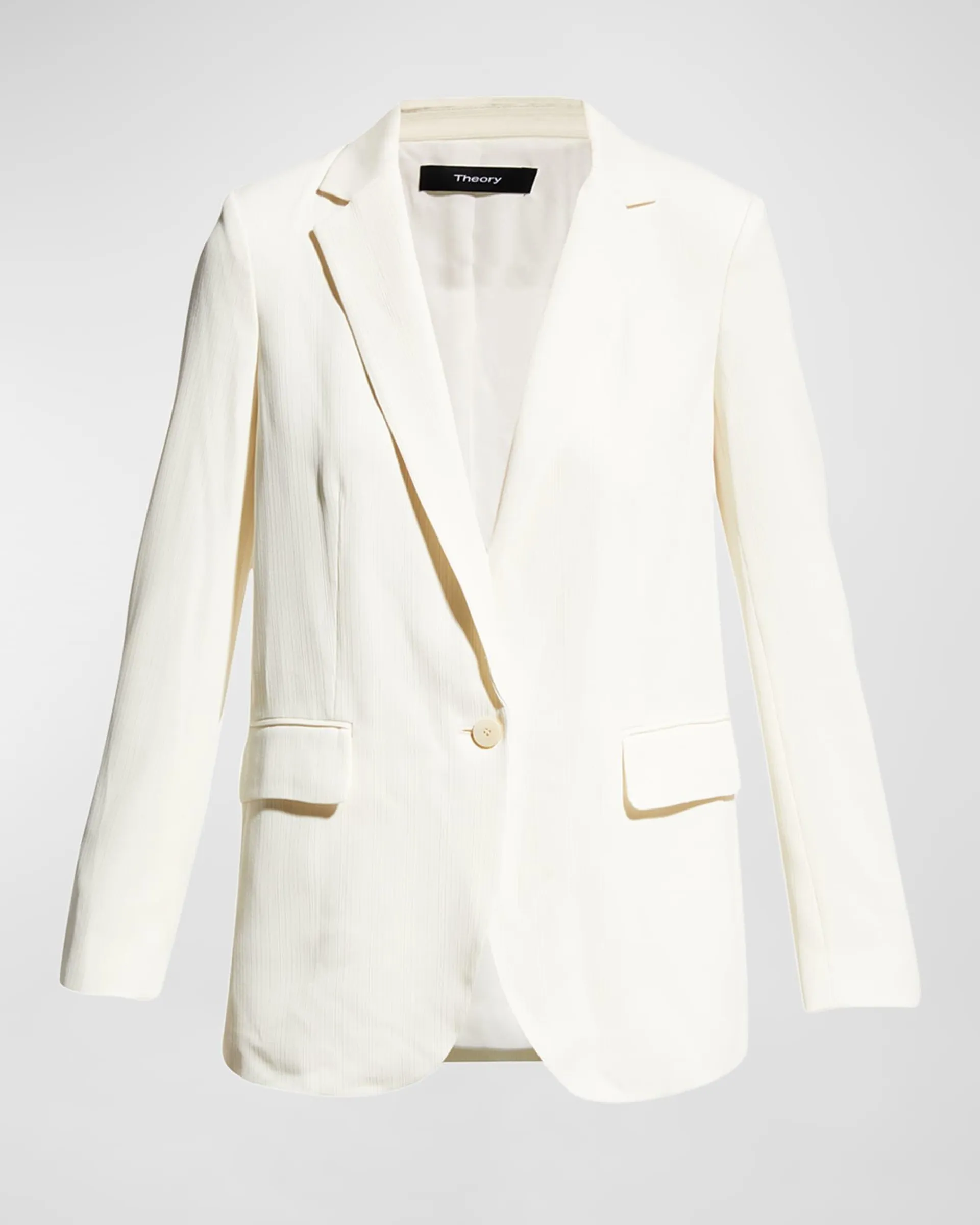 Bracelet-Sleeve Boyfriend Cutaway Blazer