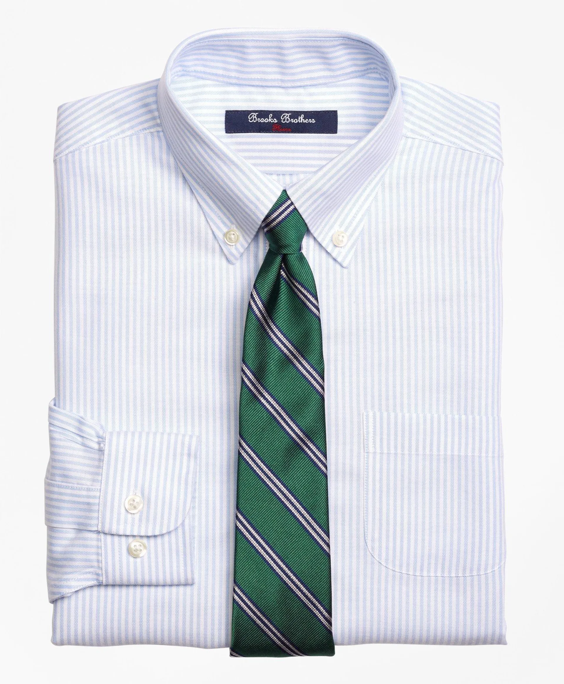 Boys Non-Iron Supima ® Cotton Oxford Stripe Dress Shirt