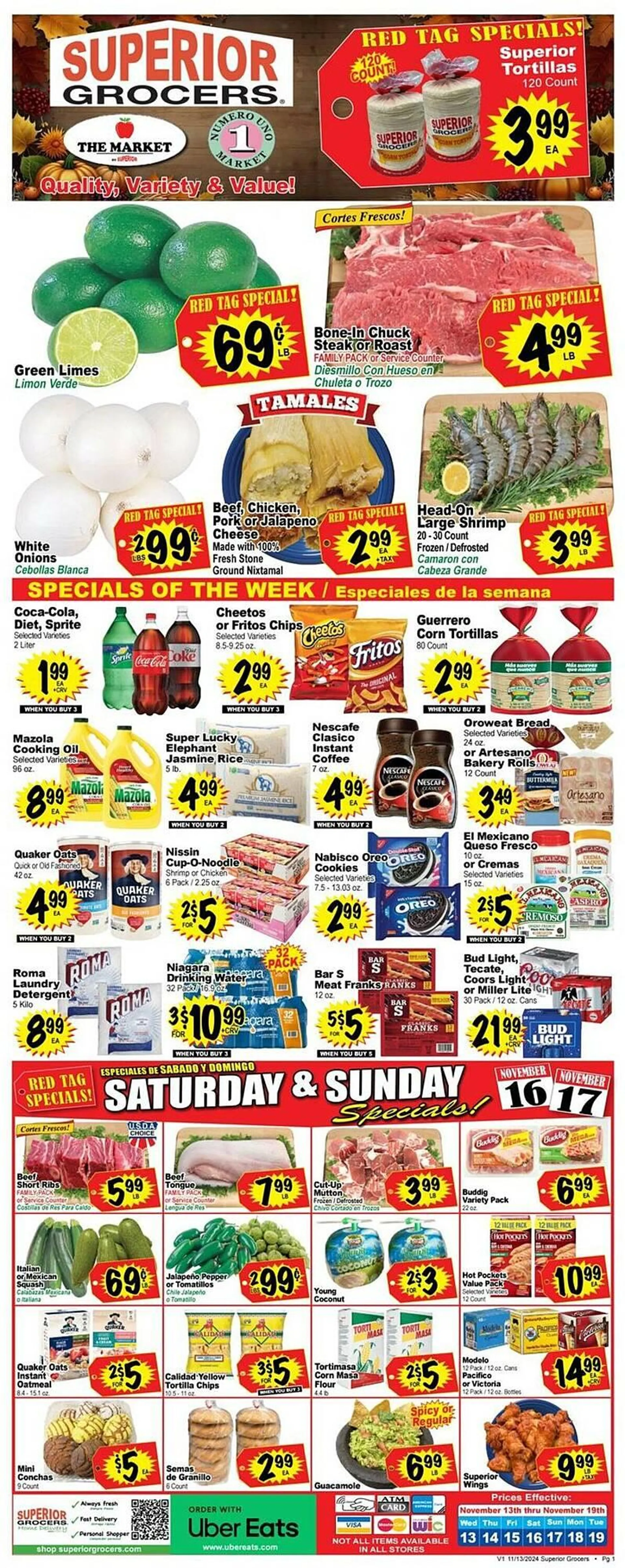 Superior Grocers Weekly Ad - 1