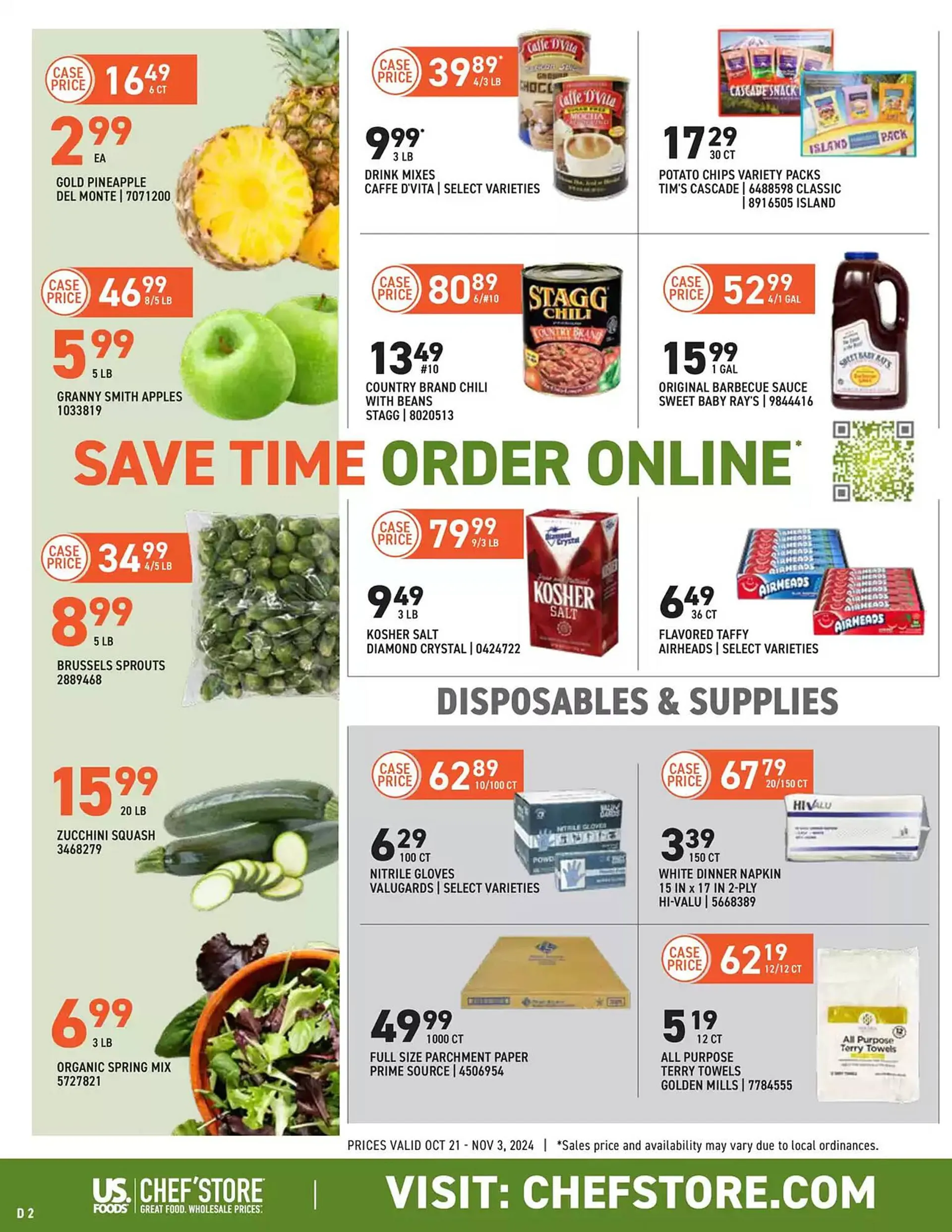 Weekly ad US Foods Chef's Store Weekly Ad from October 21 to November 4 2024 - Page 2