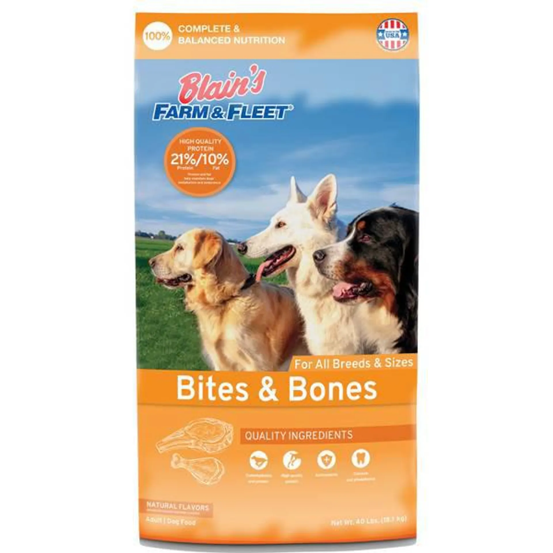 40 lb Bites and Bones Dog Food