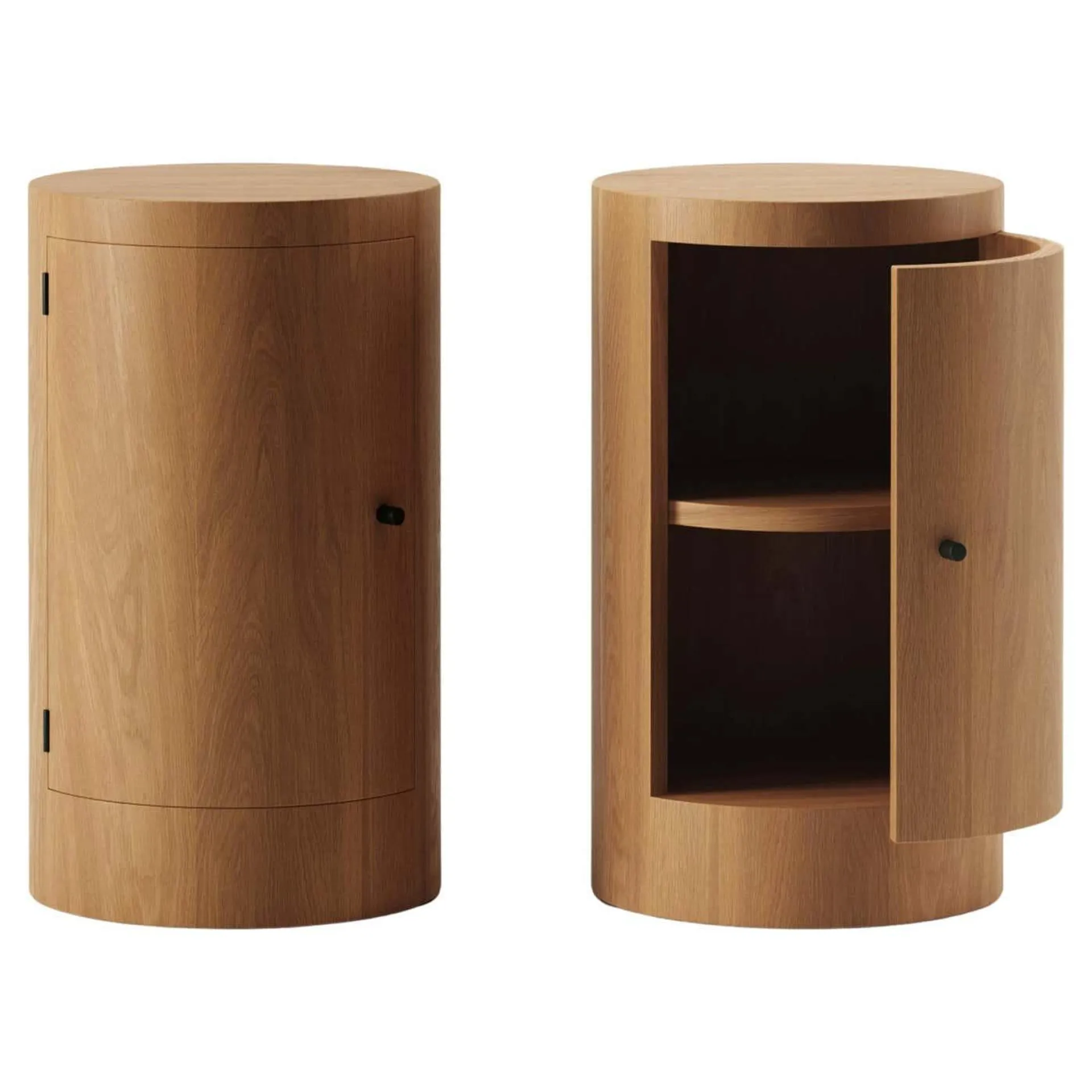 Pair of Constant Night Stands in Iroko Wood by Master Studio for Lemon