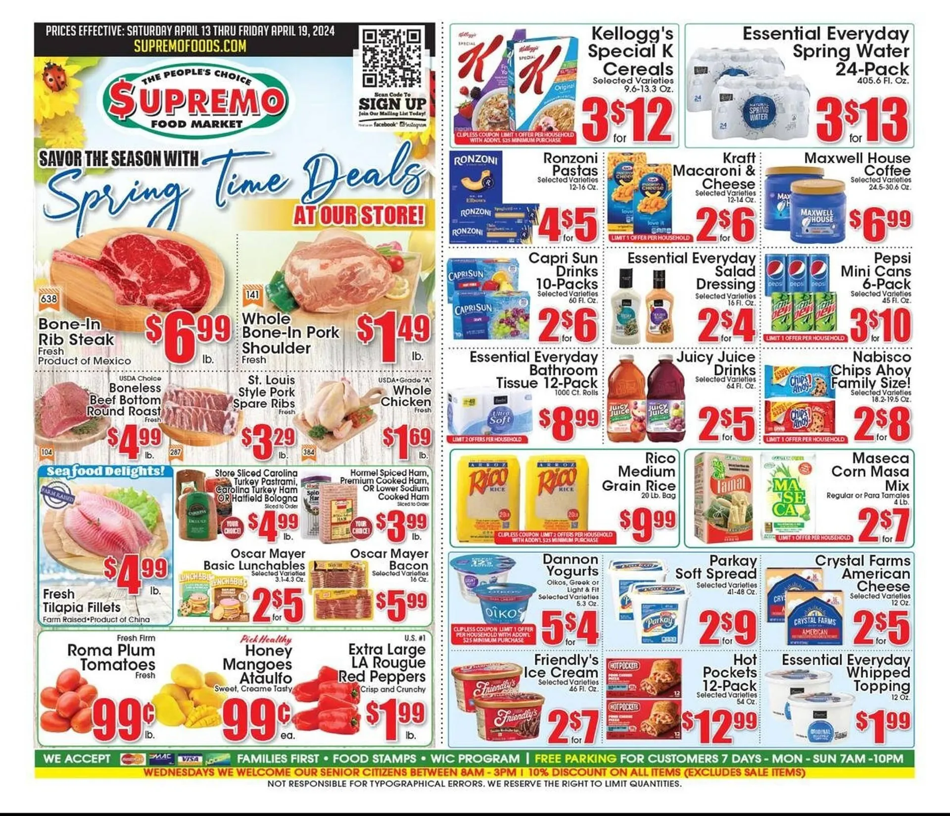 Weekly ad Supremo Foods Inc Weekly Ad from April 13 to April 19 2024 - Page 1