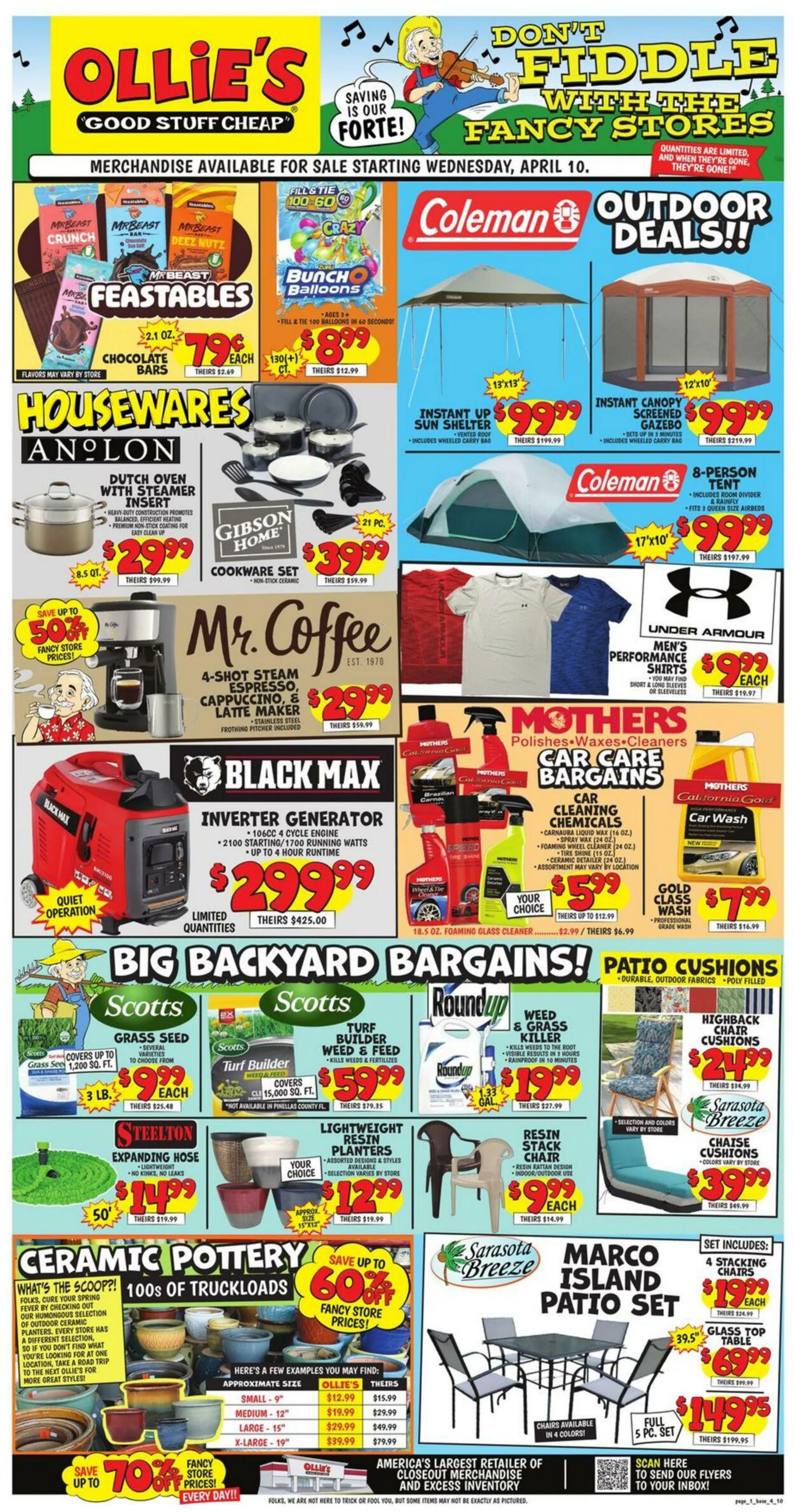 Weekly ad Ollie's - Kansas Current weekly ad from April 10 to April 17 2024 - Page 1