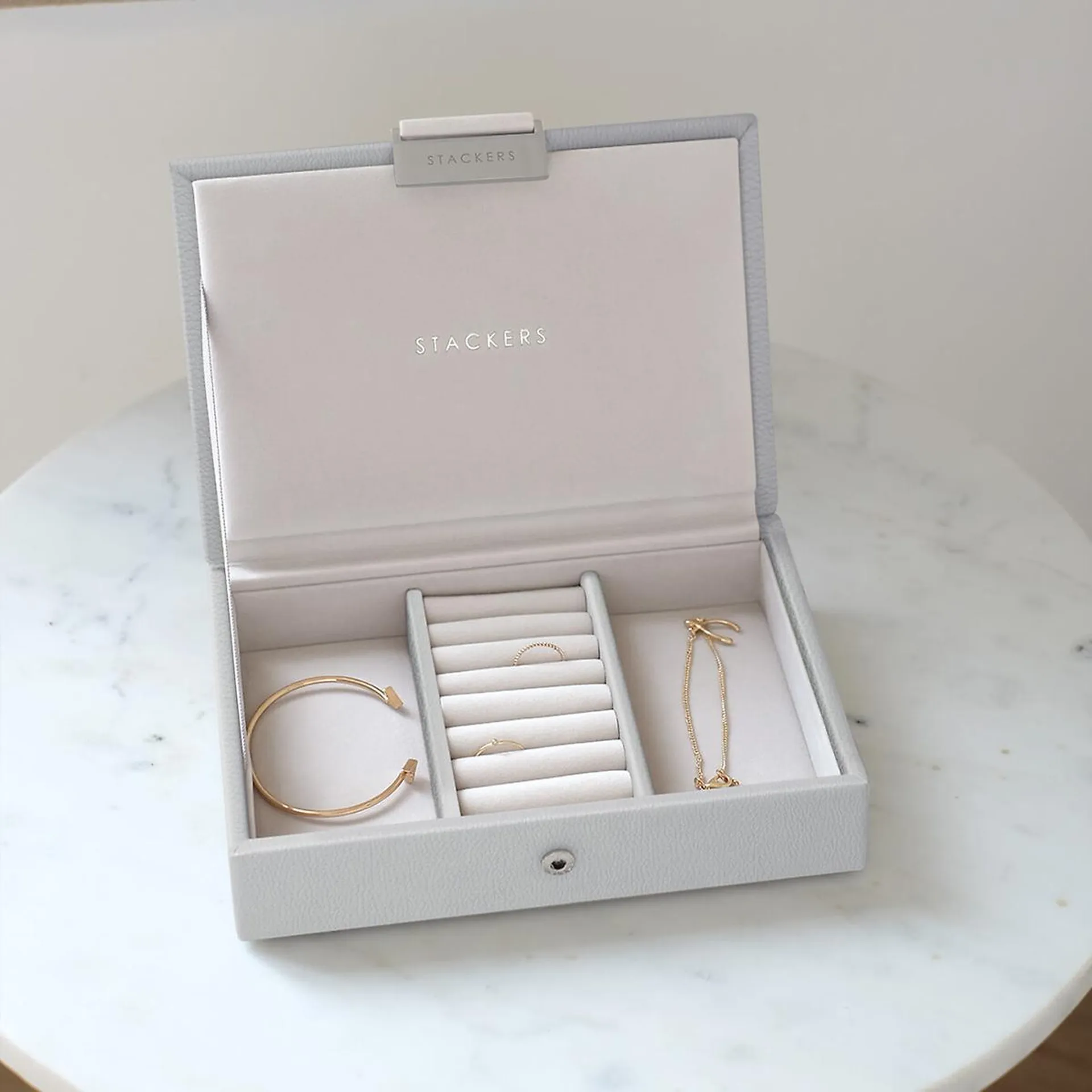 Stackers Pebble Grey Mini Jewelry Box Collection