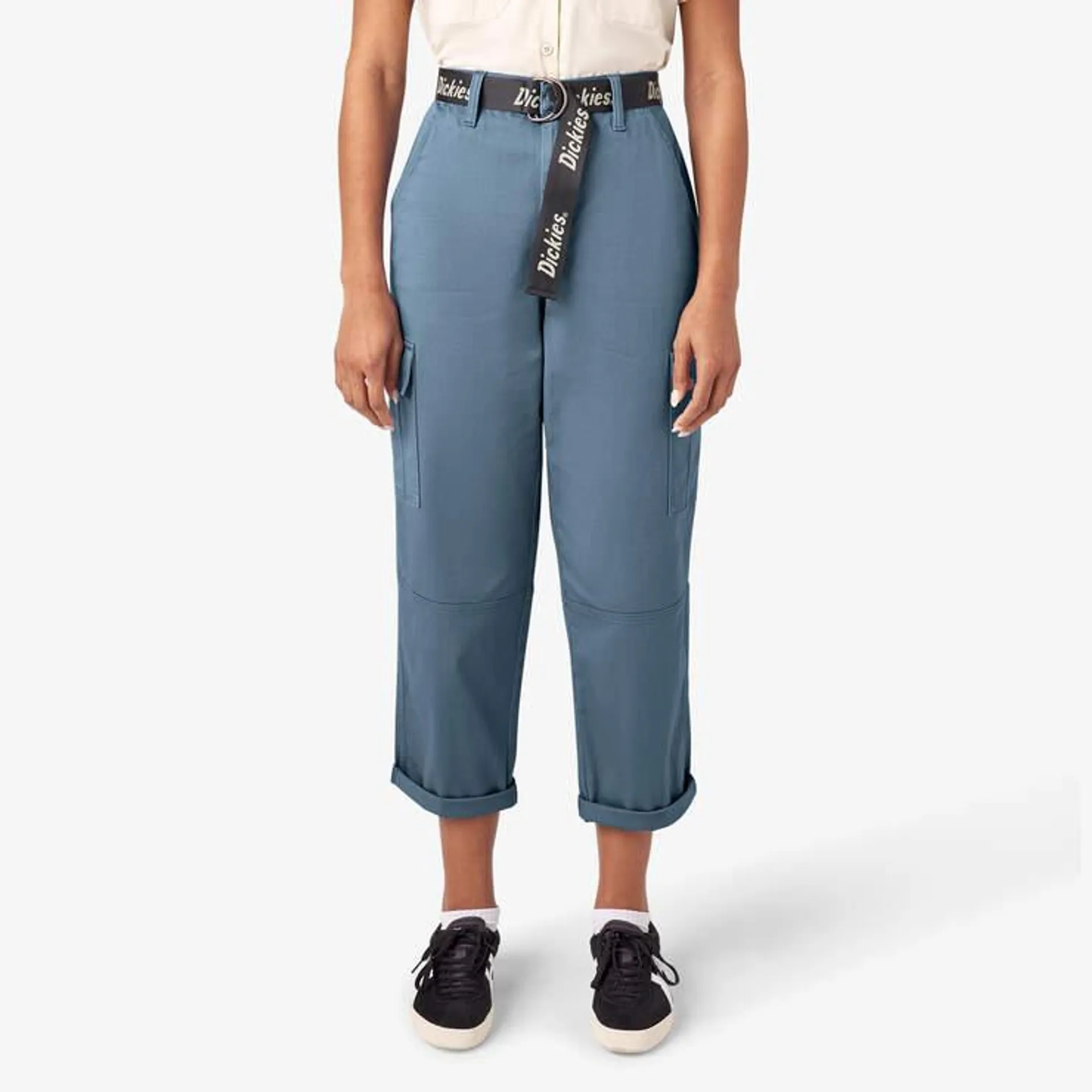 Women's Relaxed Fit Cropped Cargo Pants