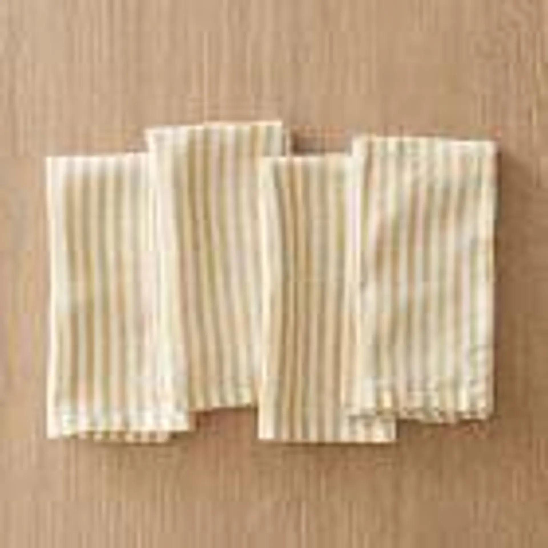 European Striped Linen 20x20 Napkin Sets