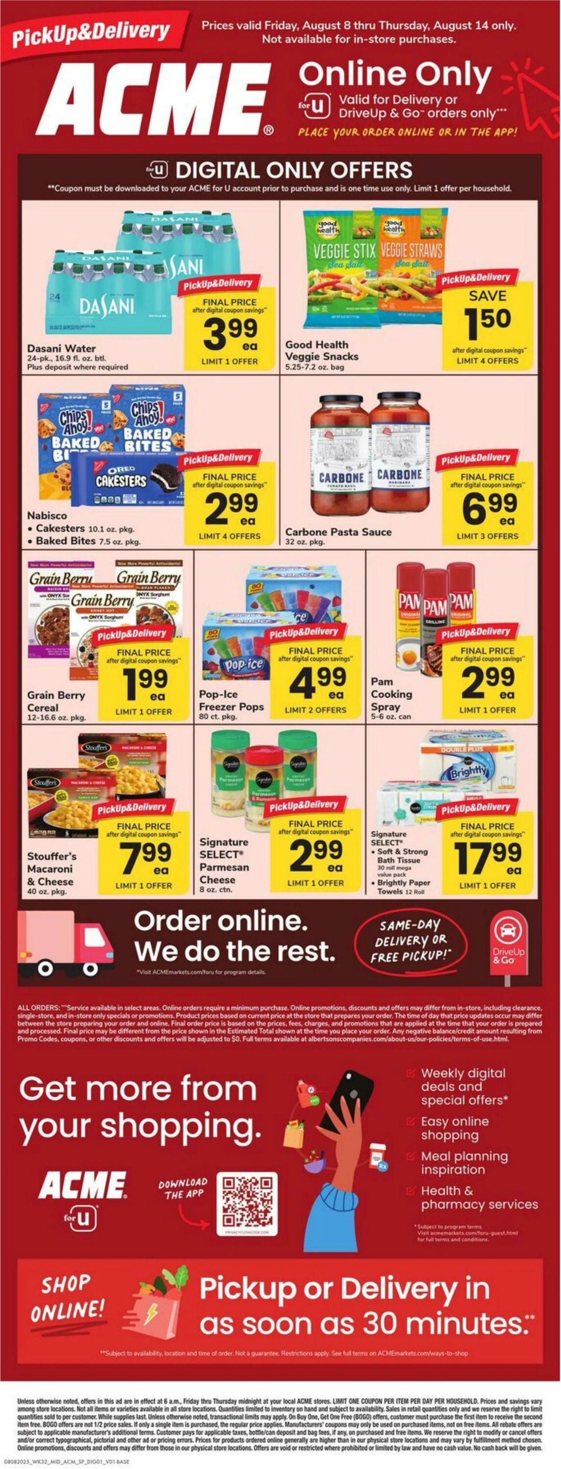 Weekly ad Acme Current weekly ad from August 8 to August 14 2025 - Page 1