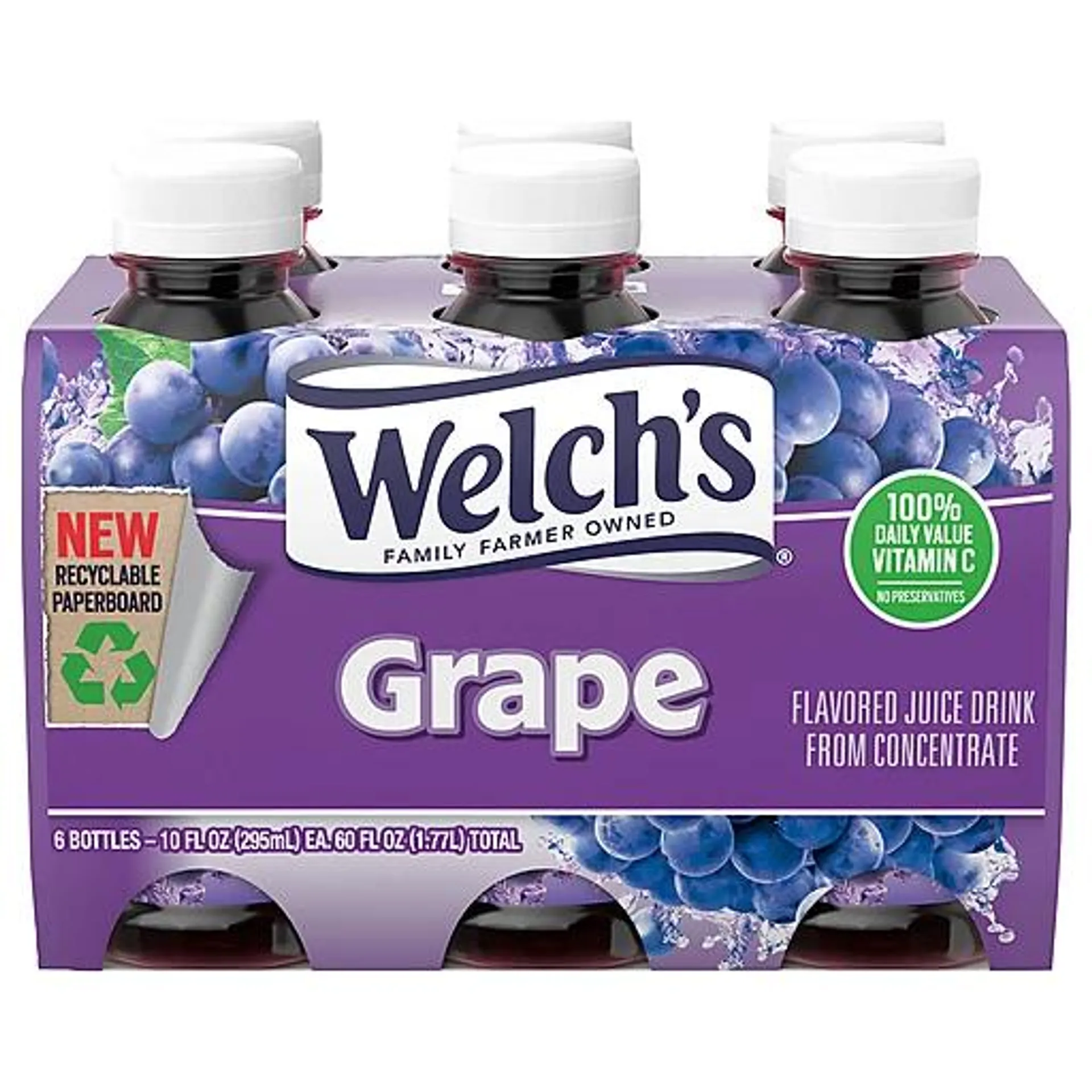 Welch's Flavored Juice Drink, Grape 6 ea