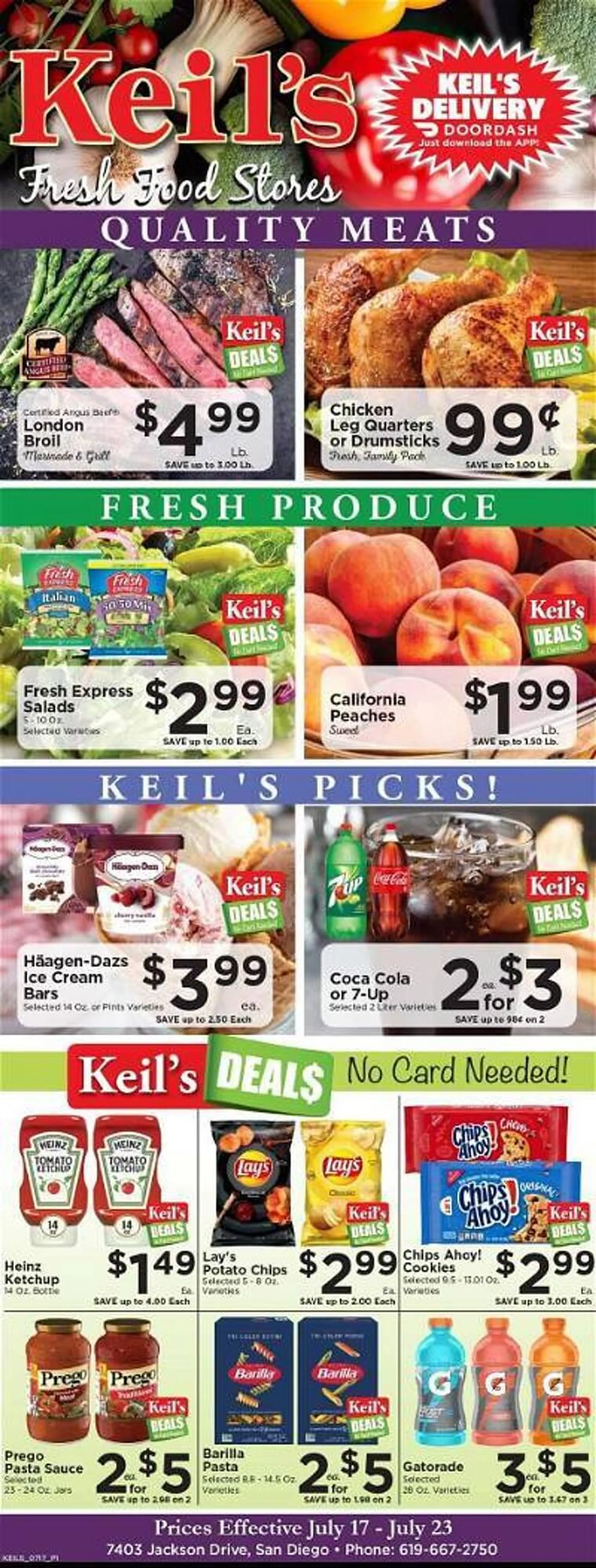 Keils Fresh Food Stores Weekly Ad - 1