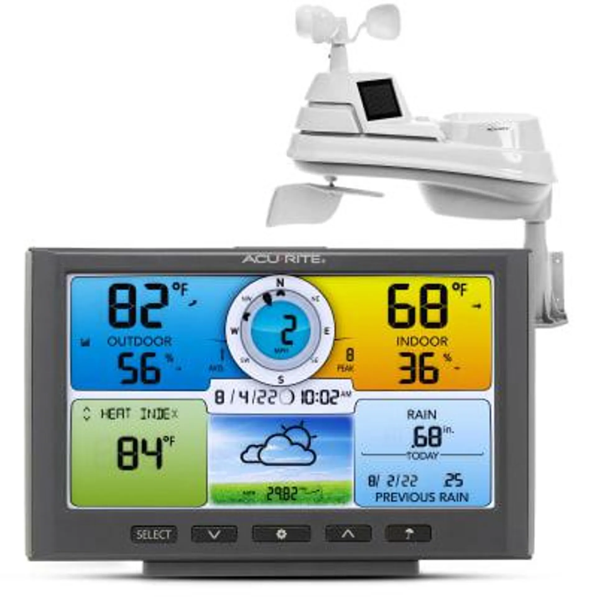 AcuRite Professional 5-in-1 Weather Station w/ Wind & Rain Plus Weather Ticker