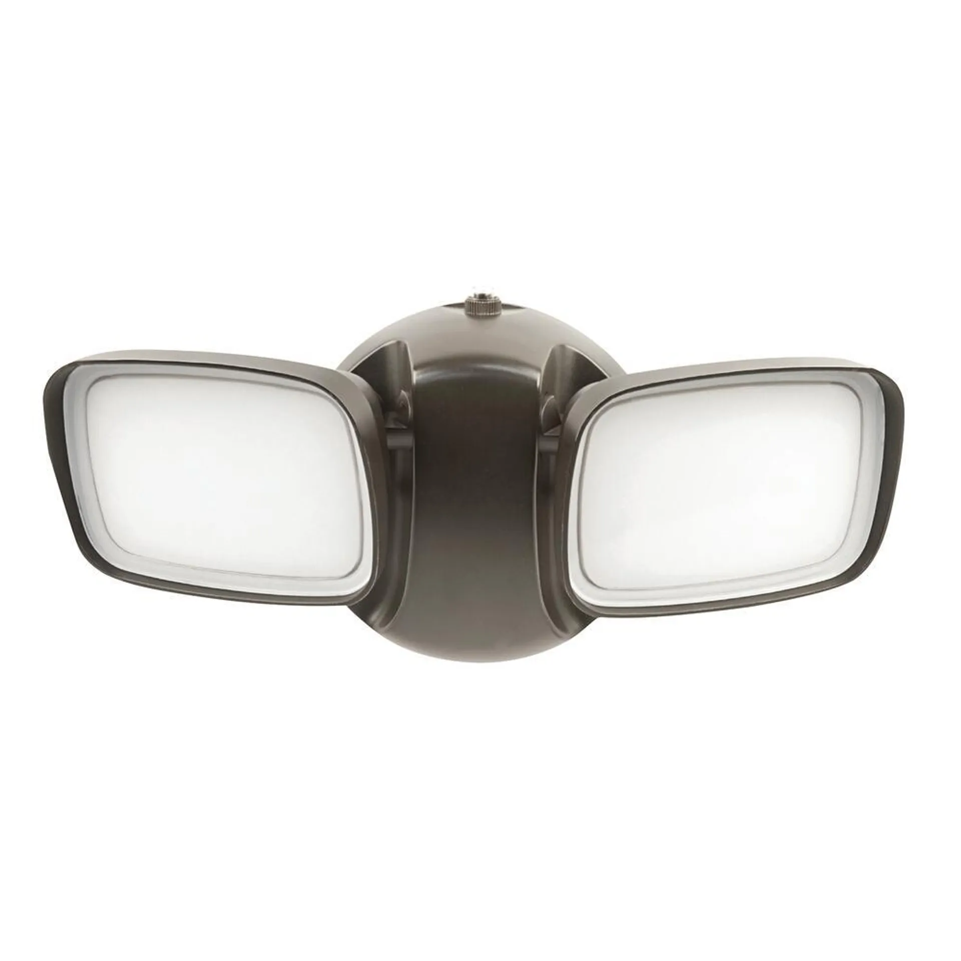 Feit Electric® Bronze Integrated LED Dual Head Dusk-to-Dawn Outdoor Security Flood Light