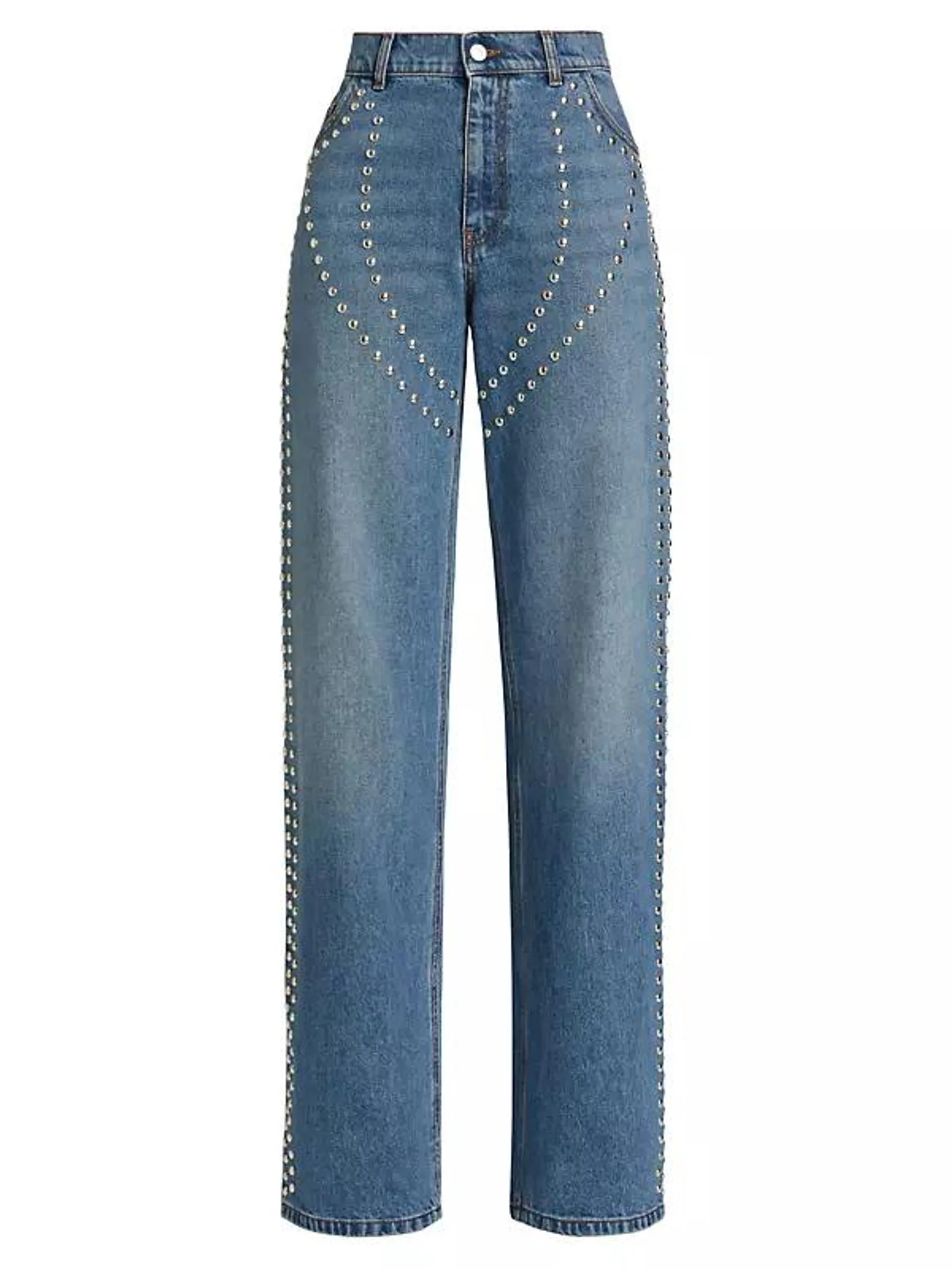 Studded Chaps Mid-Rise Jeans