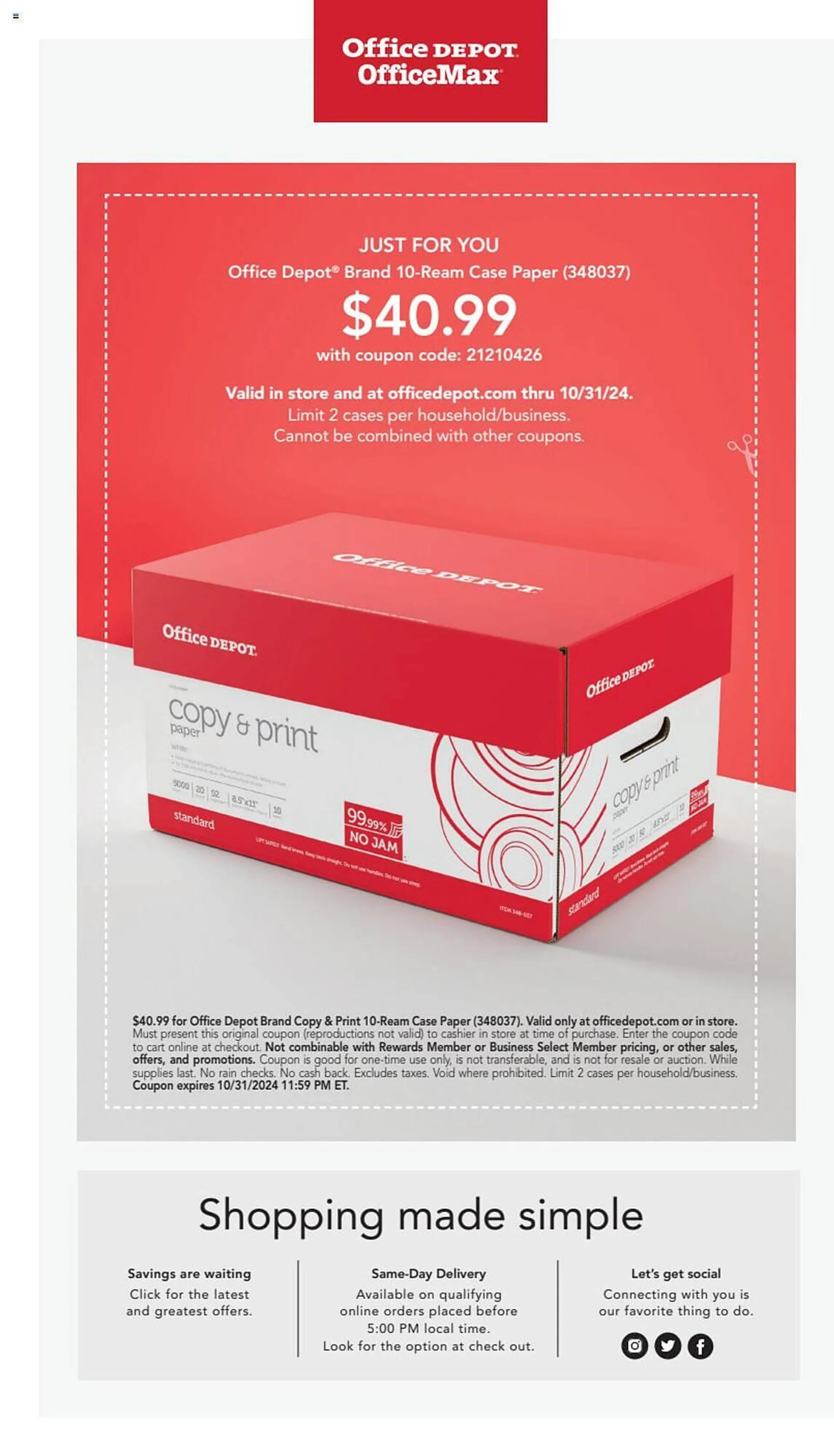 Weekly ad Office Depot Weekly Ad from October 1 to October 31 2024 - Page 24