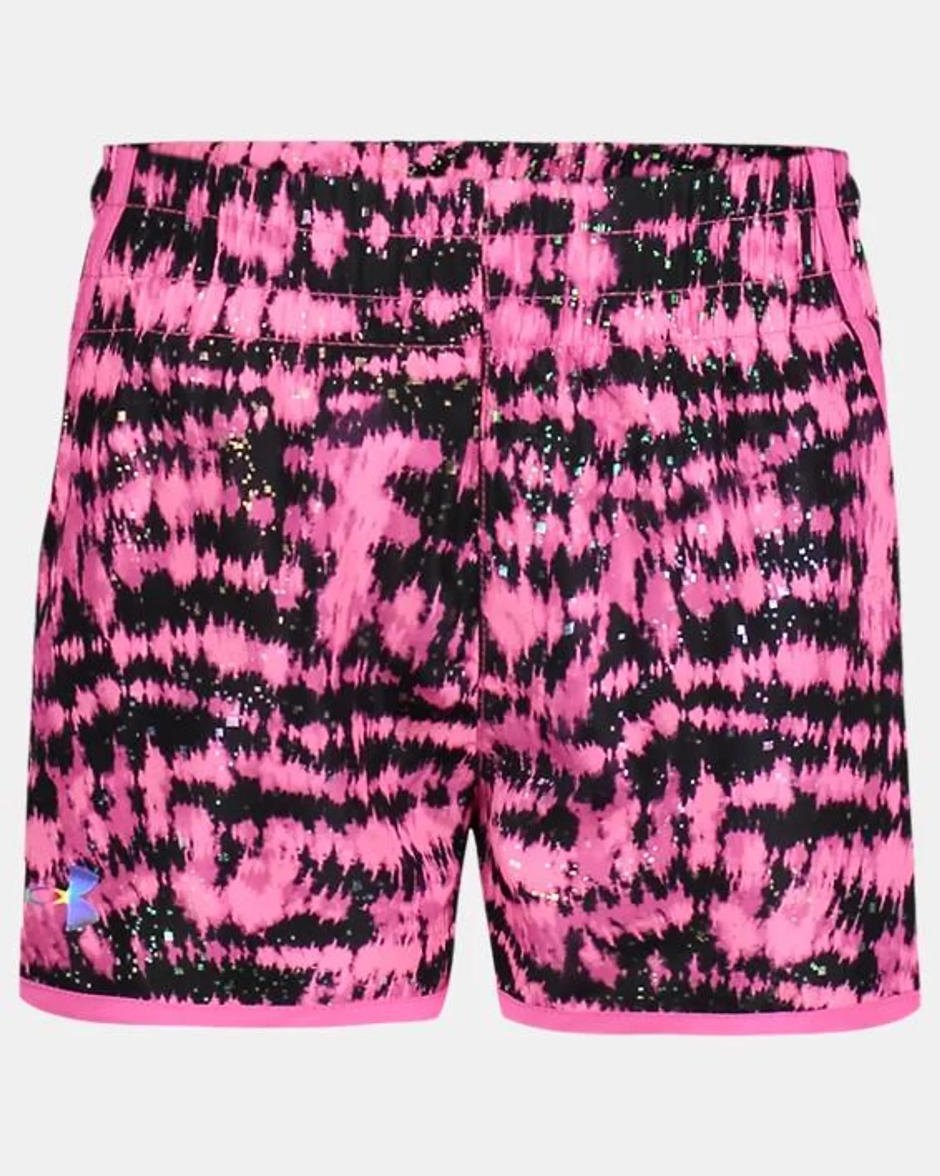 Toddler Girls' UA Fly-By Tie-Dye Stripe Shorts