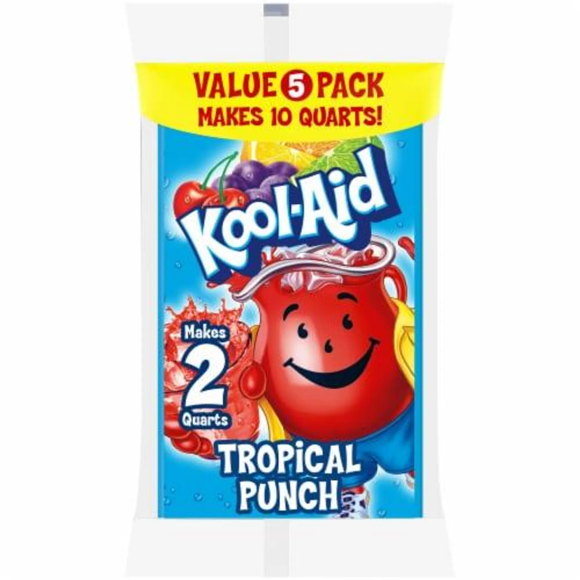 Kool-Aid Zero Sugar Tropical Punch Drink Mix Packet Value Pack