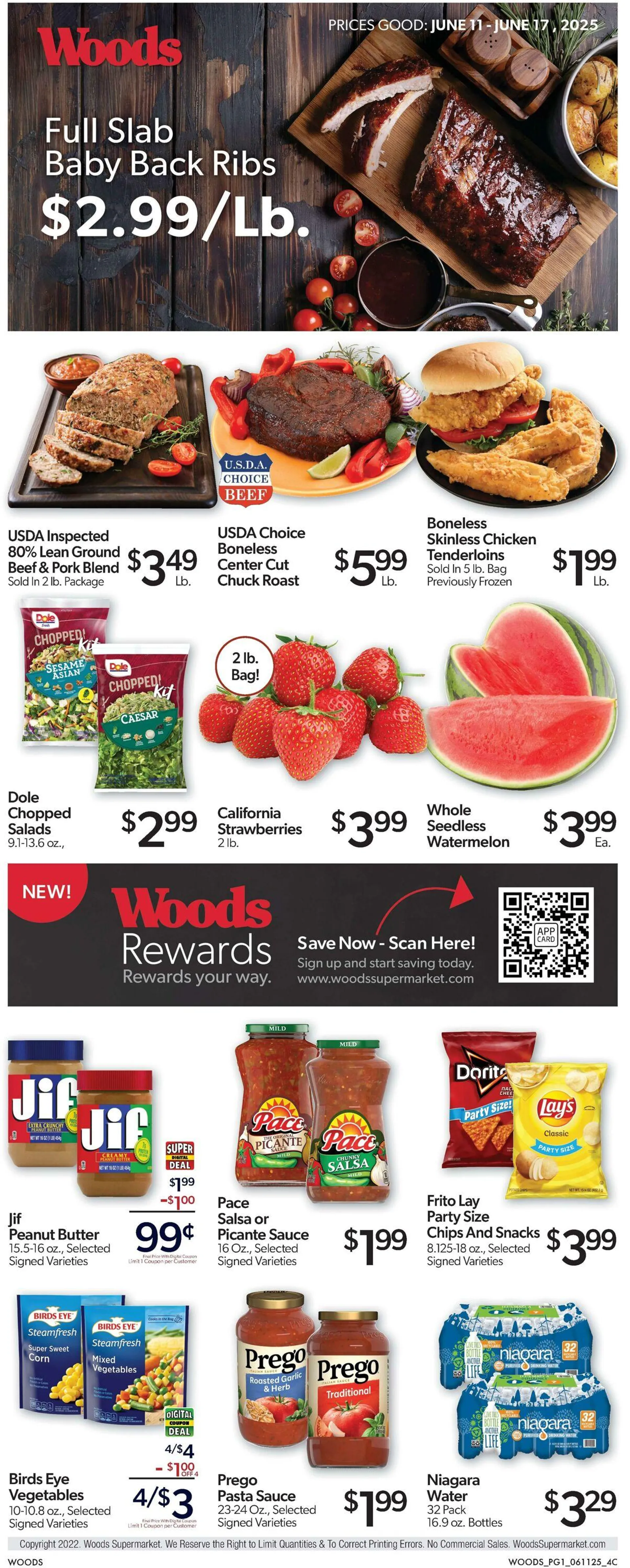 Weekly ad Woods Supermarket from June 11 to June 17 2025 - Page 1