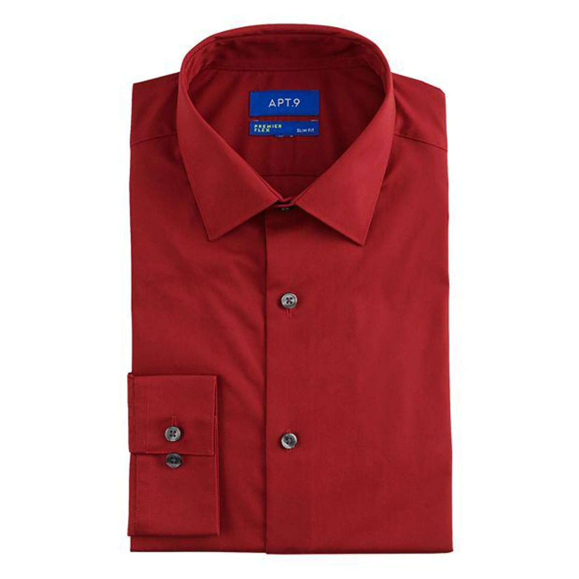 Men's Apt. 9® Premier Flex Slim-Fit Spread-Collar Dress Shirt