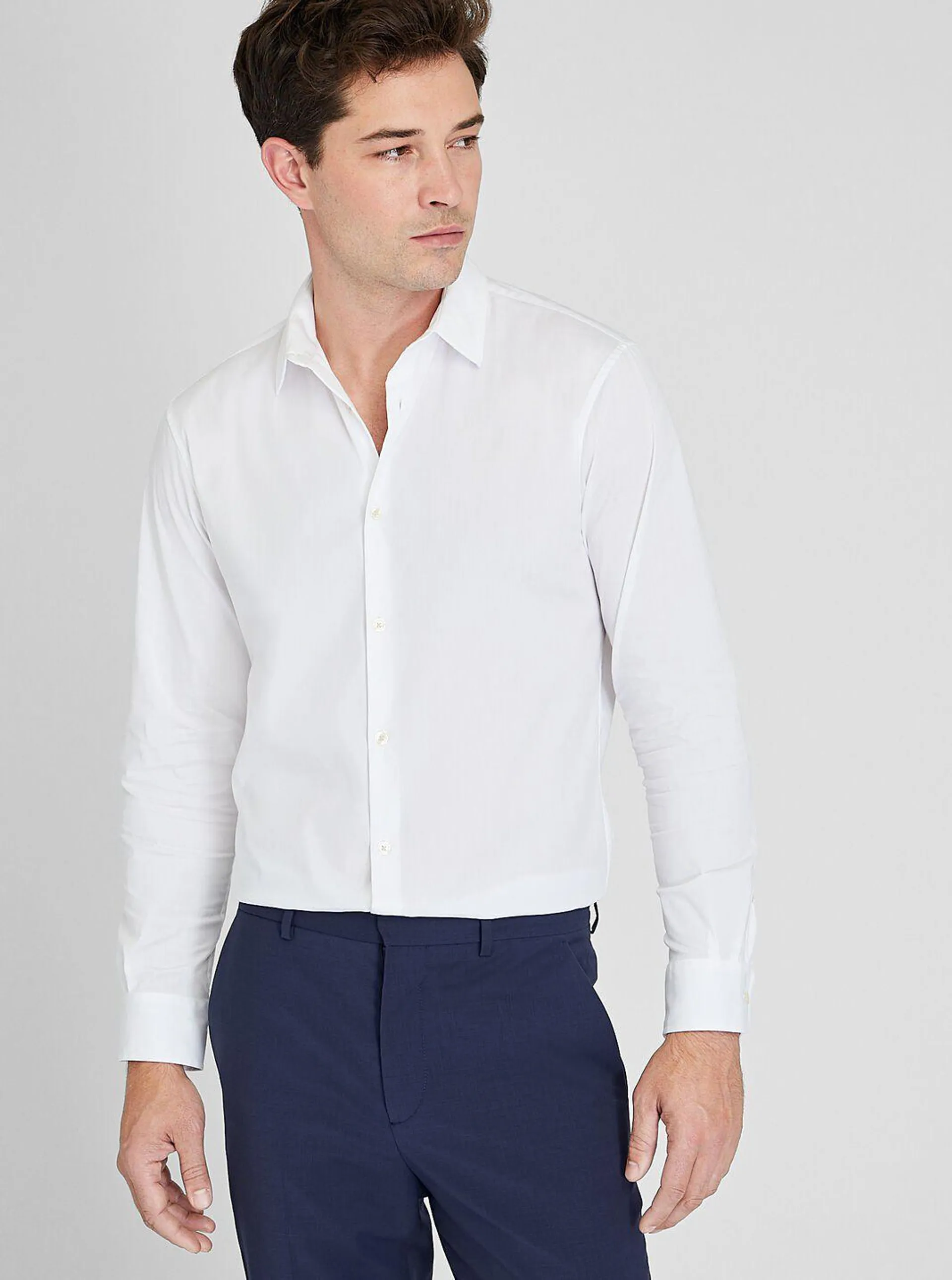 Stretch Poplin Dress Shirt