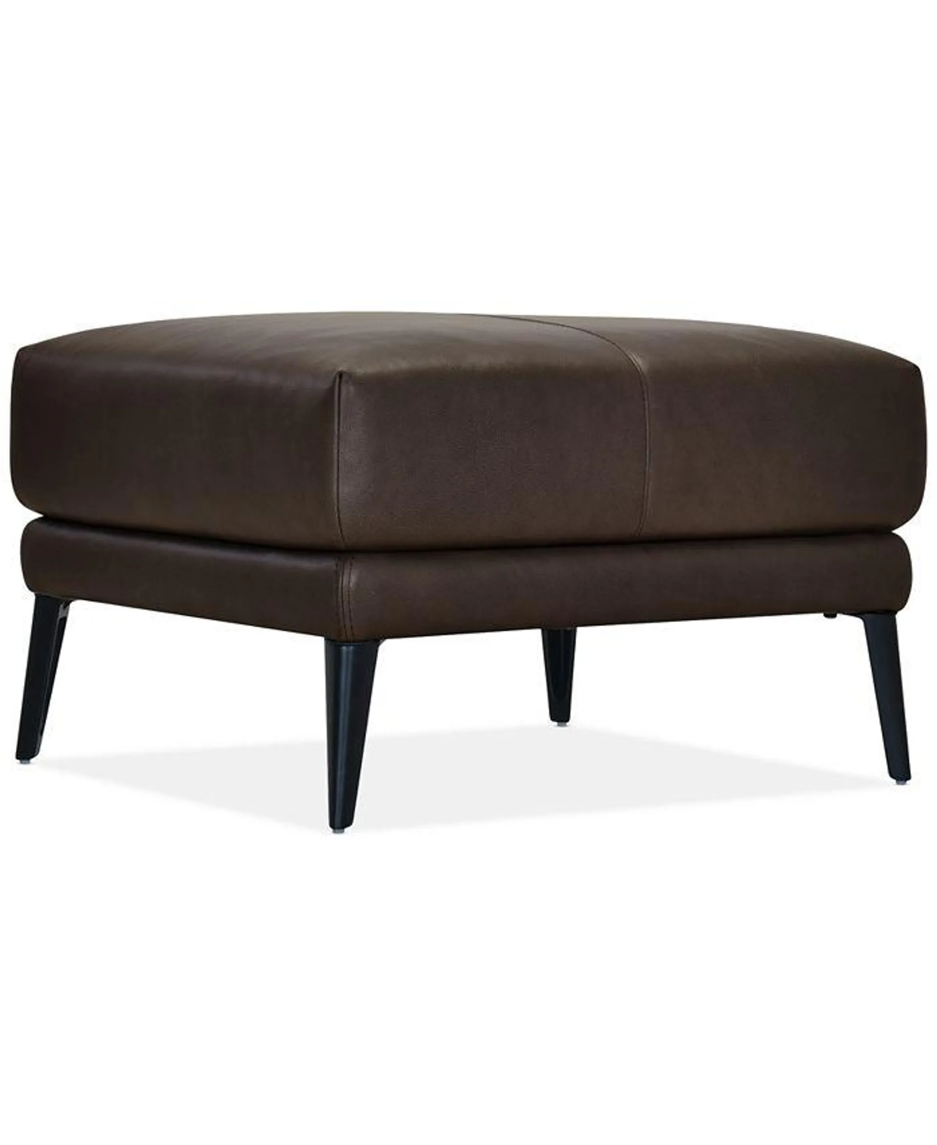 Keery 32" Leather Ottoman, Created for Macy's