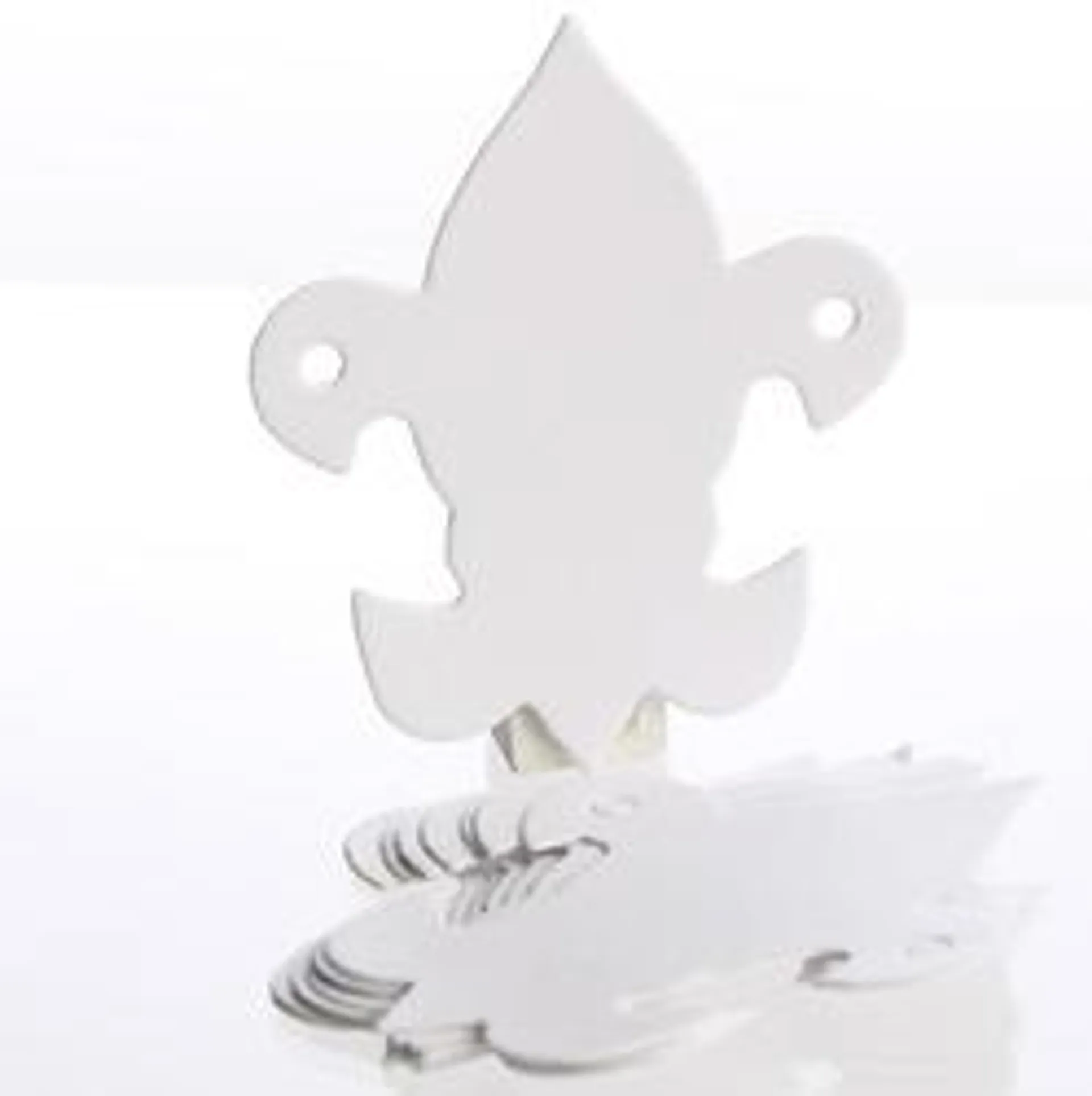 Fleur di Lis Blank Mardi Gras Tags (Package of 10 pieces)