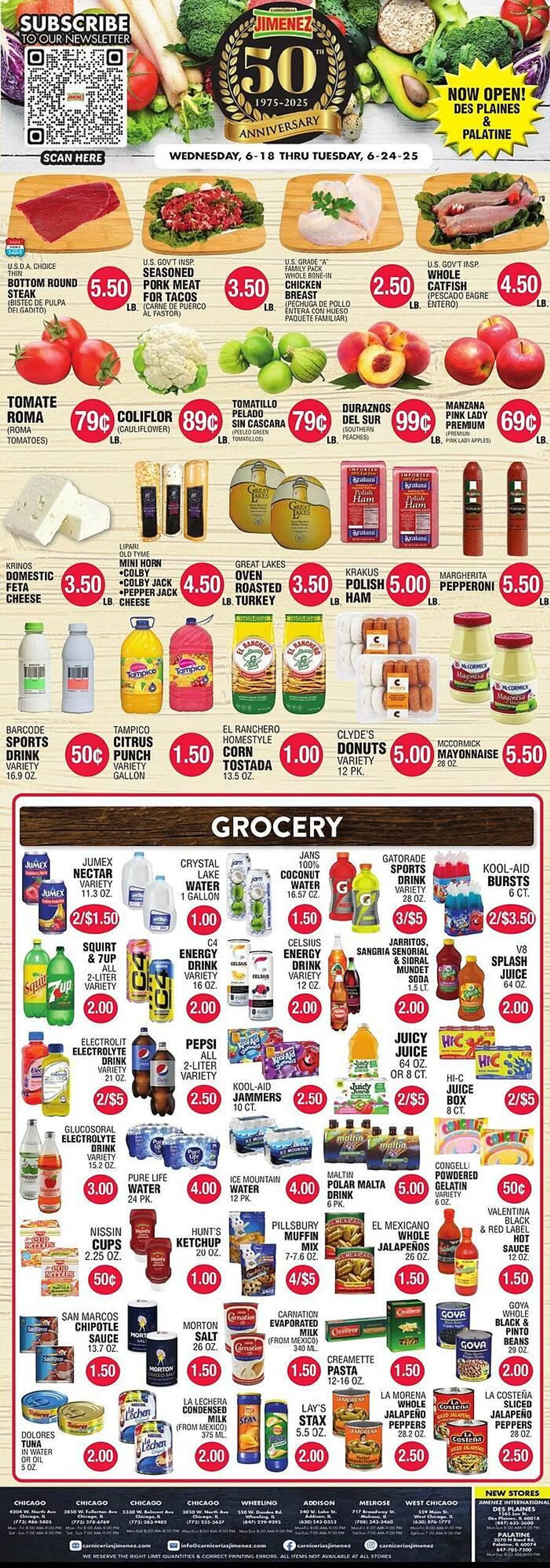 Carnicerias Jimenez Weekly Ad - 1