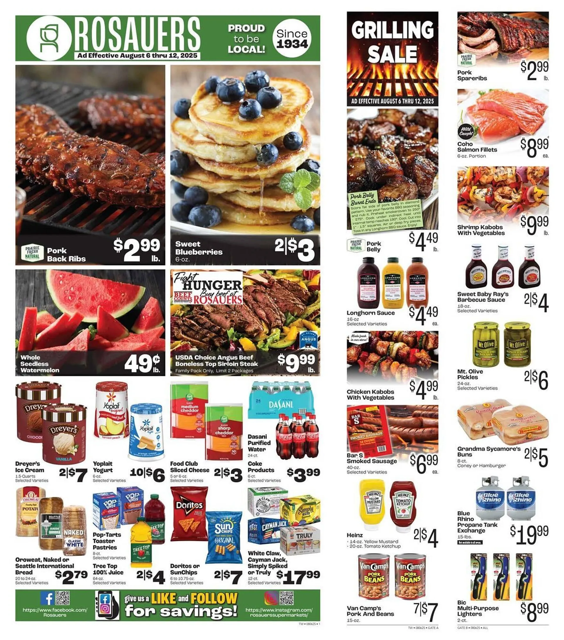Weekly ad Rosauers Weekly Ad from August 6 to August 12 2025 - Page 1