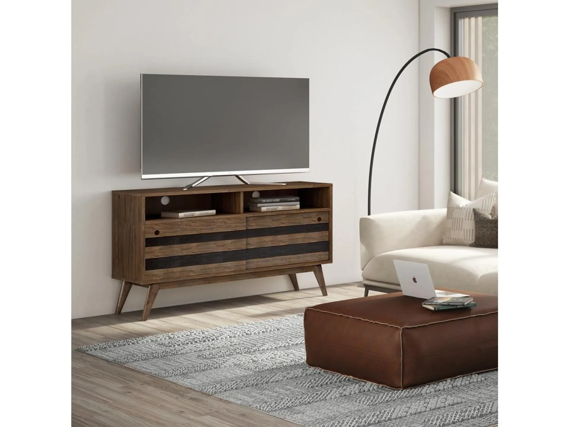 Simpli Home Clarkson 54" TV Media Stand