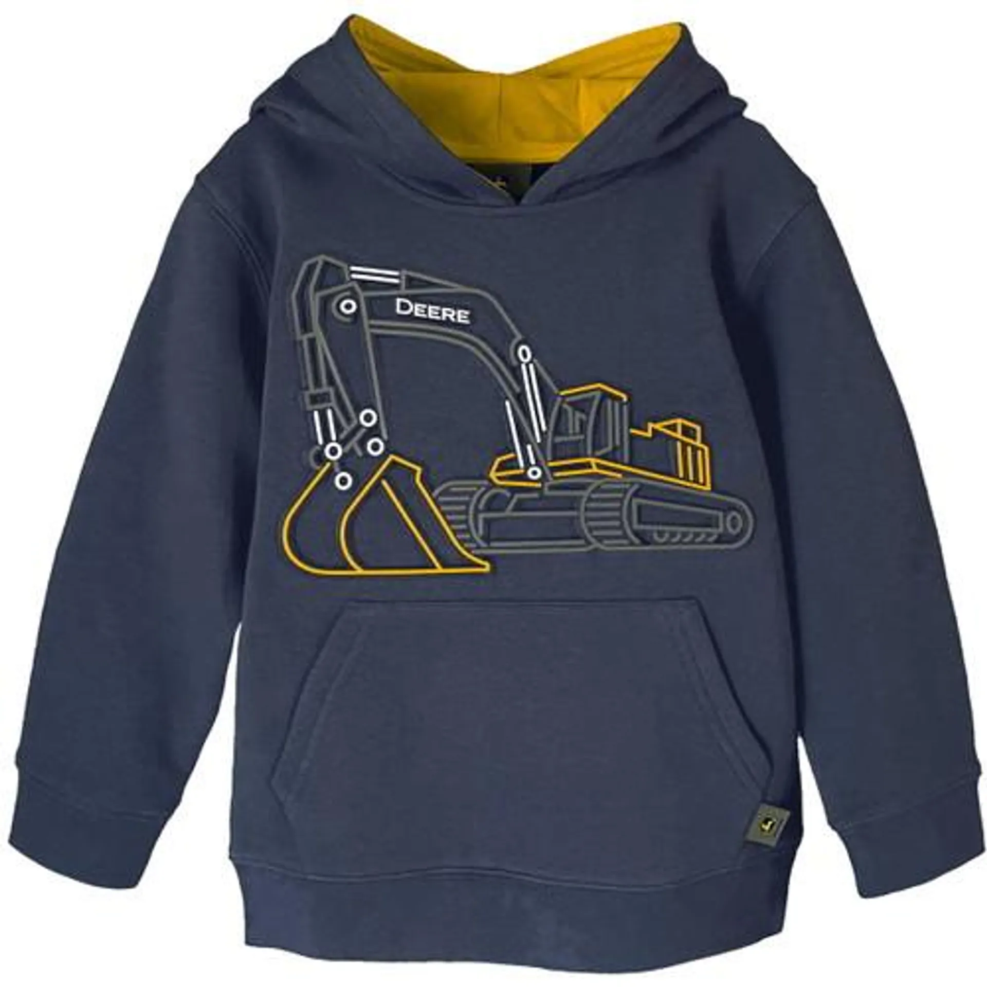 John Deere Boys Navy 3-D Construction Graphic Hooded Sweatshirt