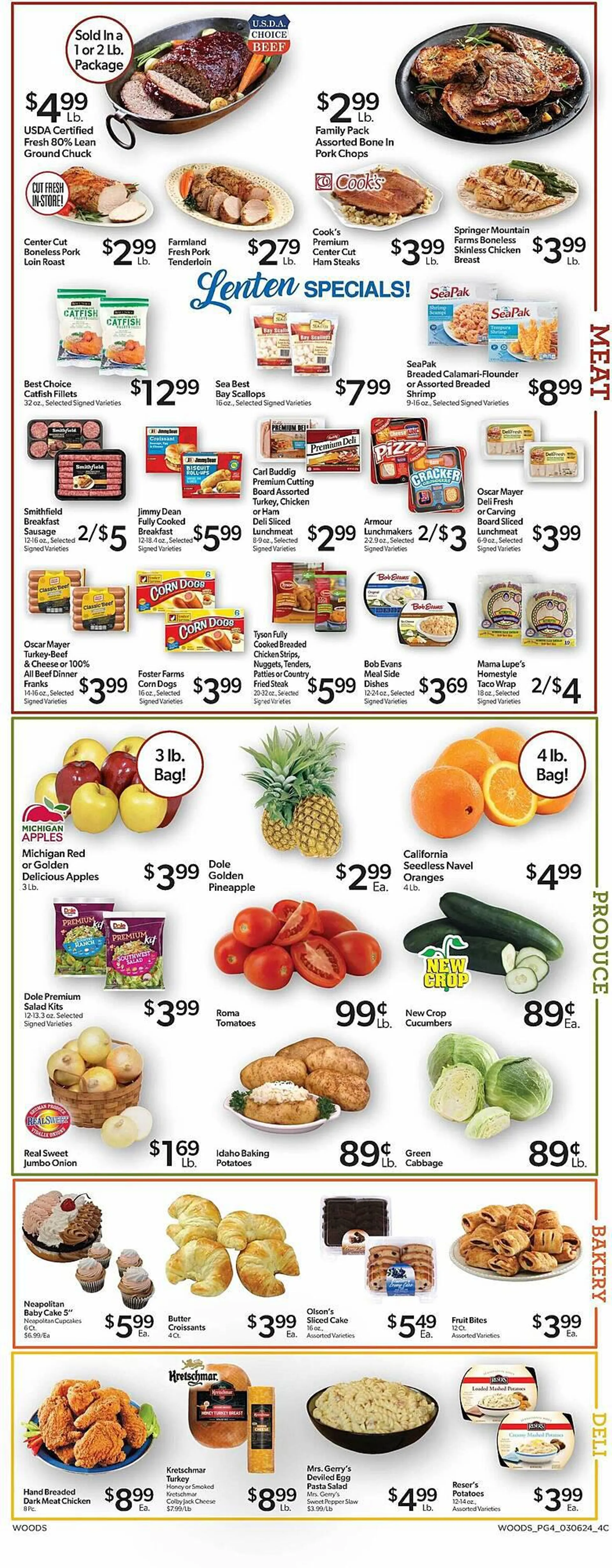 Weekly ad Woods Supermarket Weekly Ad from March 6 to March 12 2024 - Page 4