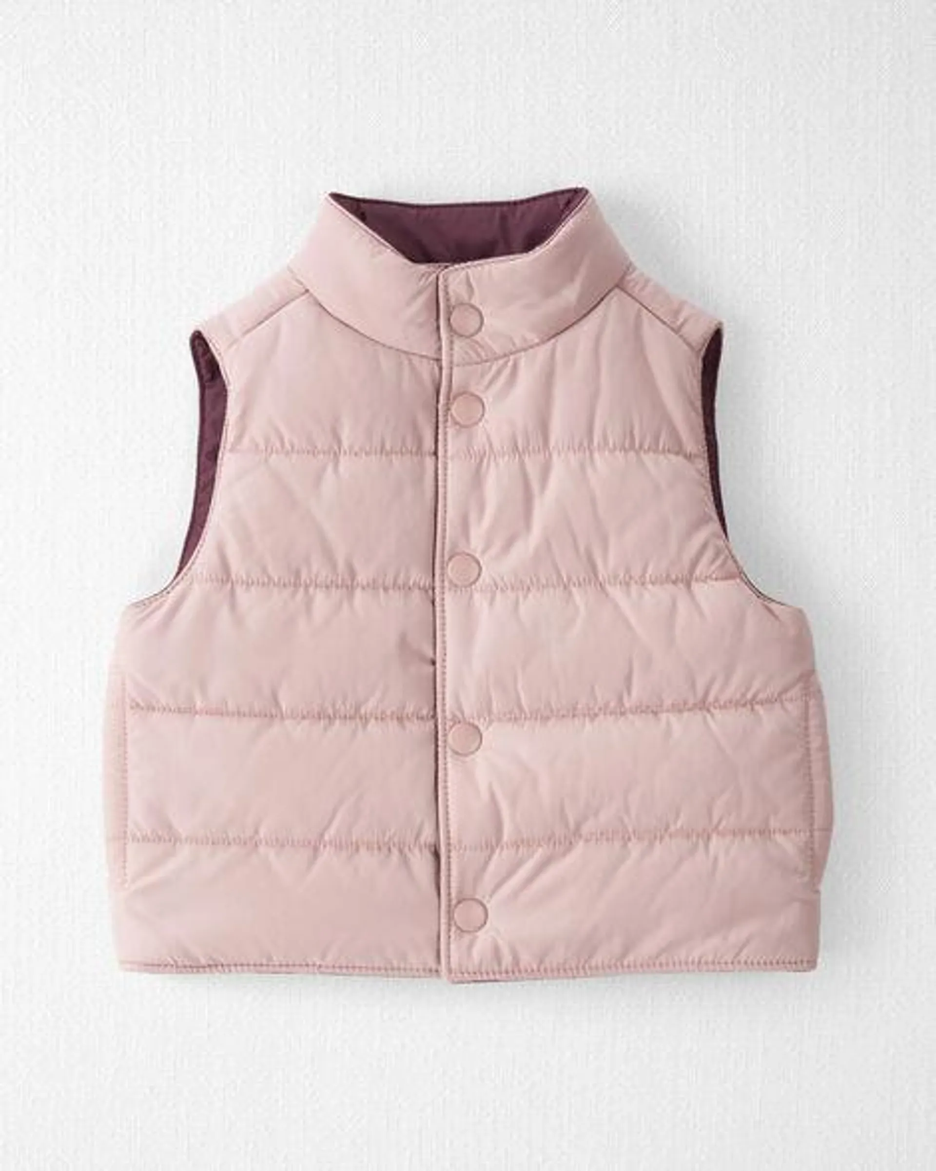 Baby 2-in-1 Puffer Vest Made with Recycled Materials