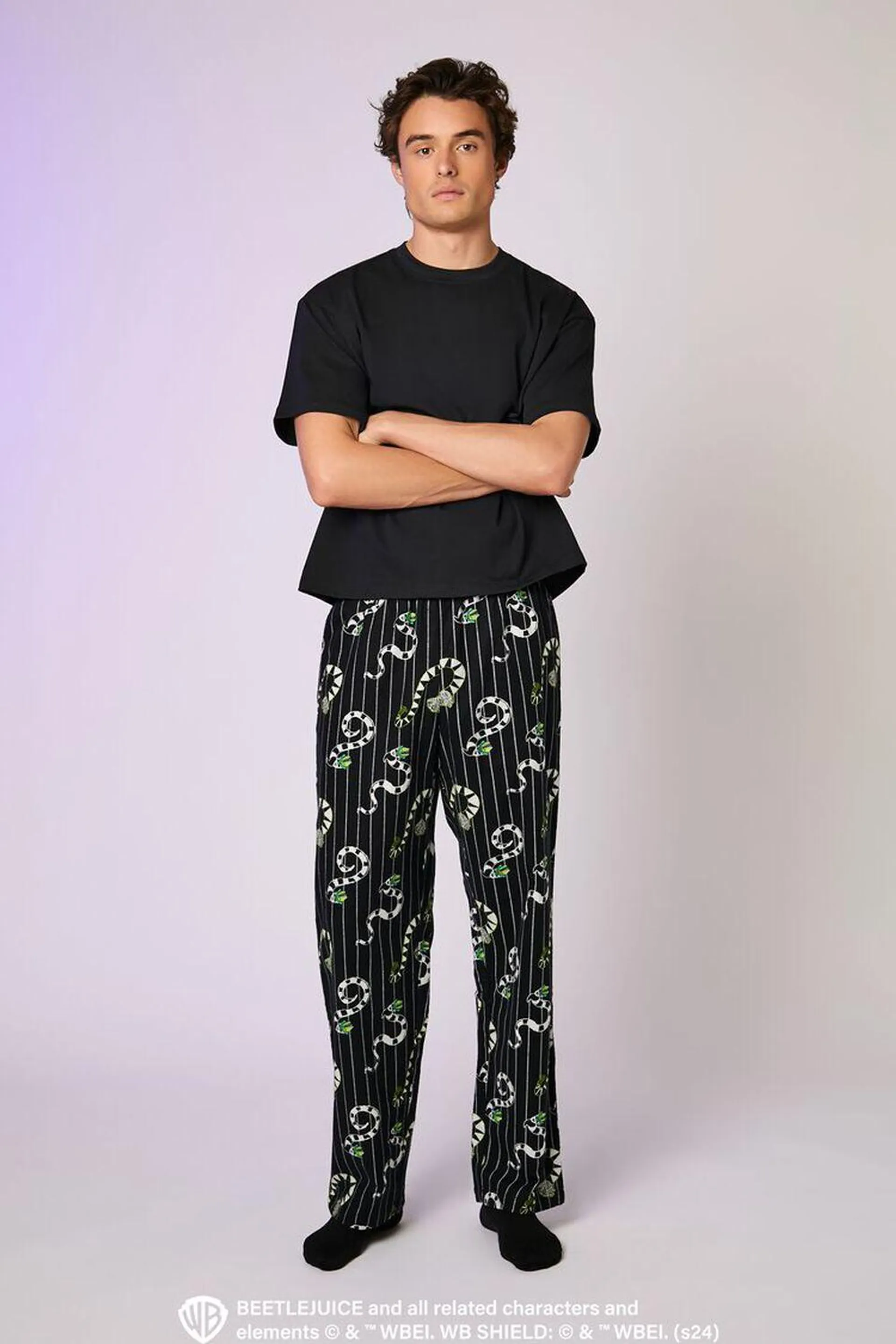 Beetlejuice Beetlejuice Flannel Pajama Pants