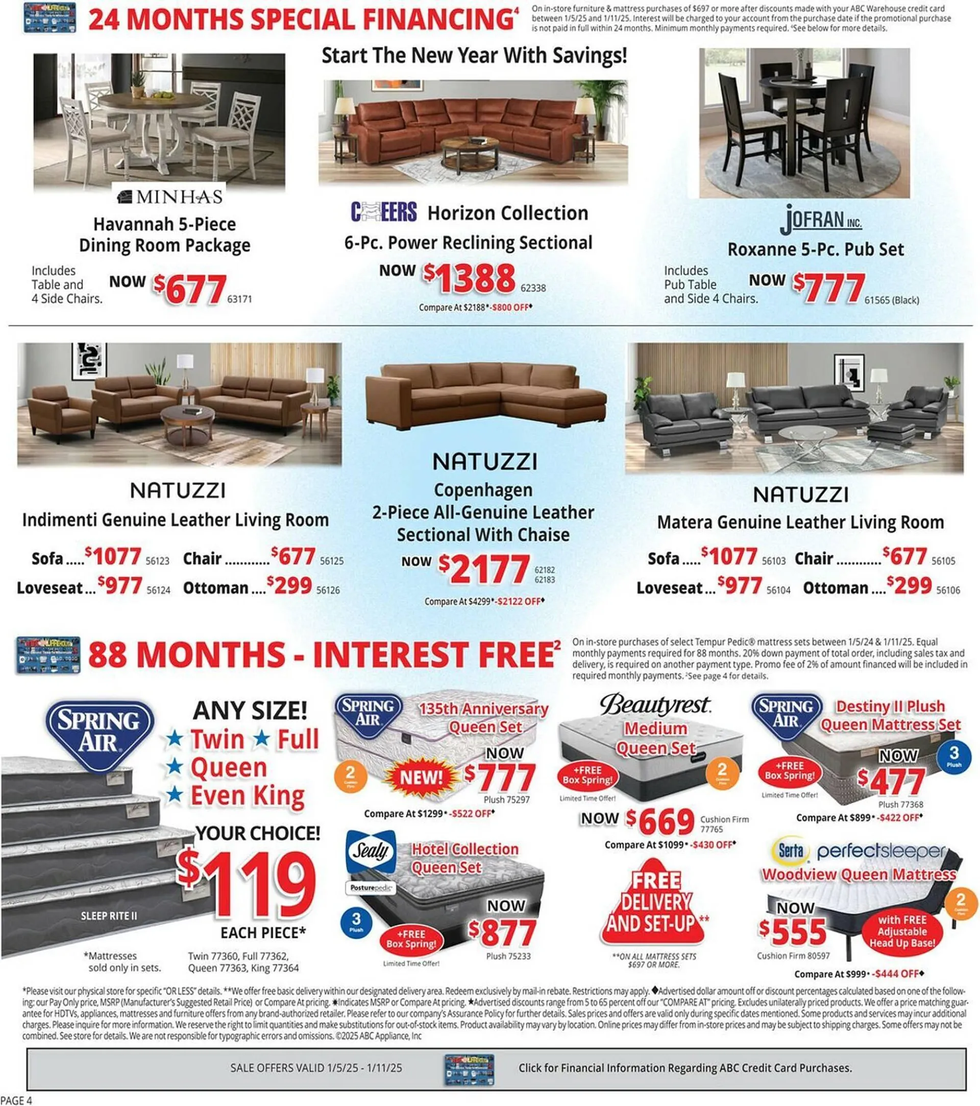 Weekly ad ABC Warehouse Weekly Ad from January 5 to January 11 2025 - Page 4