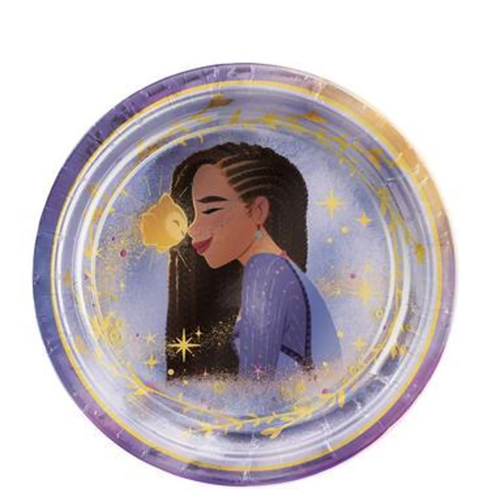 Metallic Disney Wish Paper Dessert Plates, 7in, 8ct