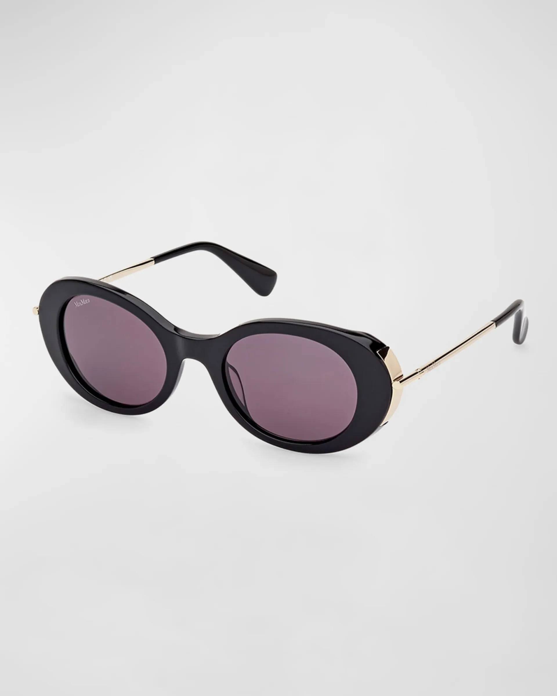 Malibu10 Acetate & Metal Round Sunglasses