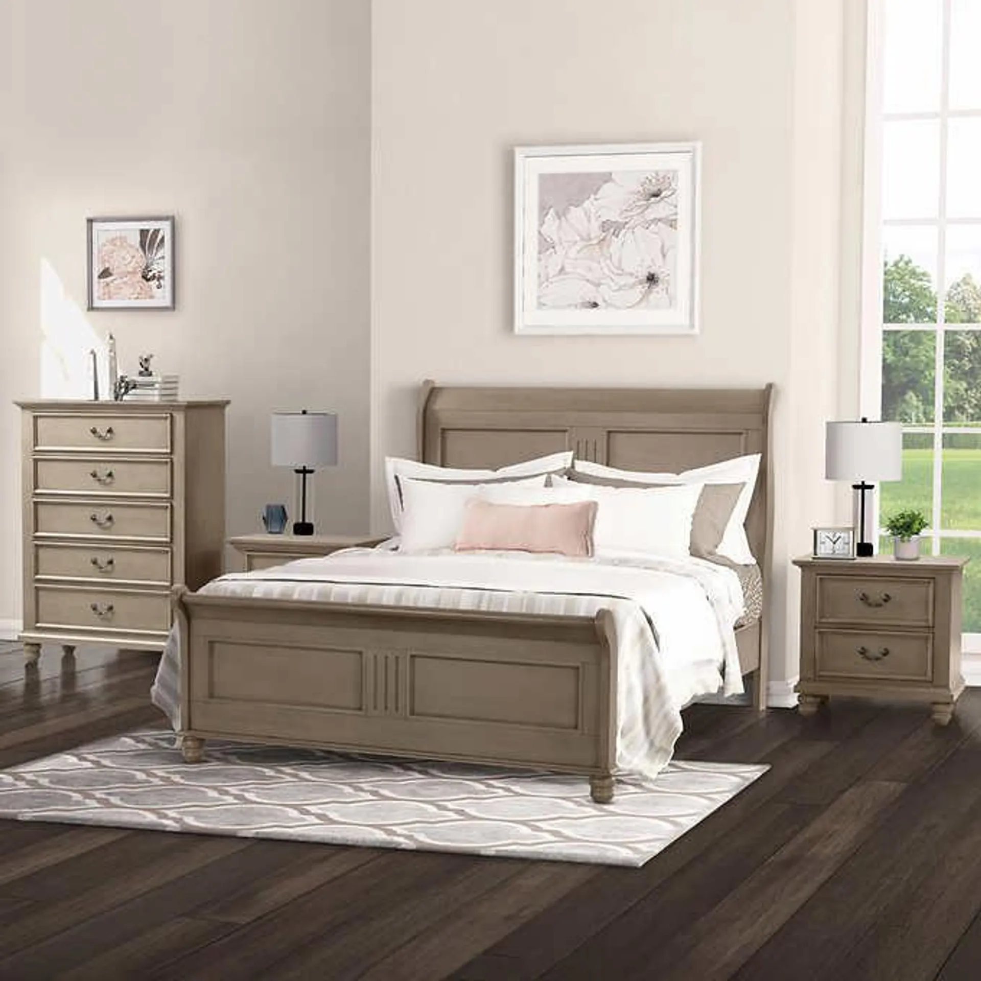 Caymen Bedroom Collection in Gray