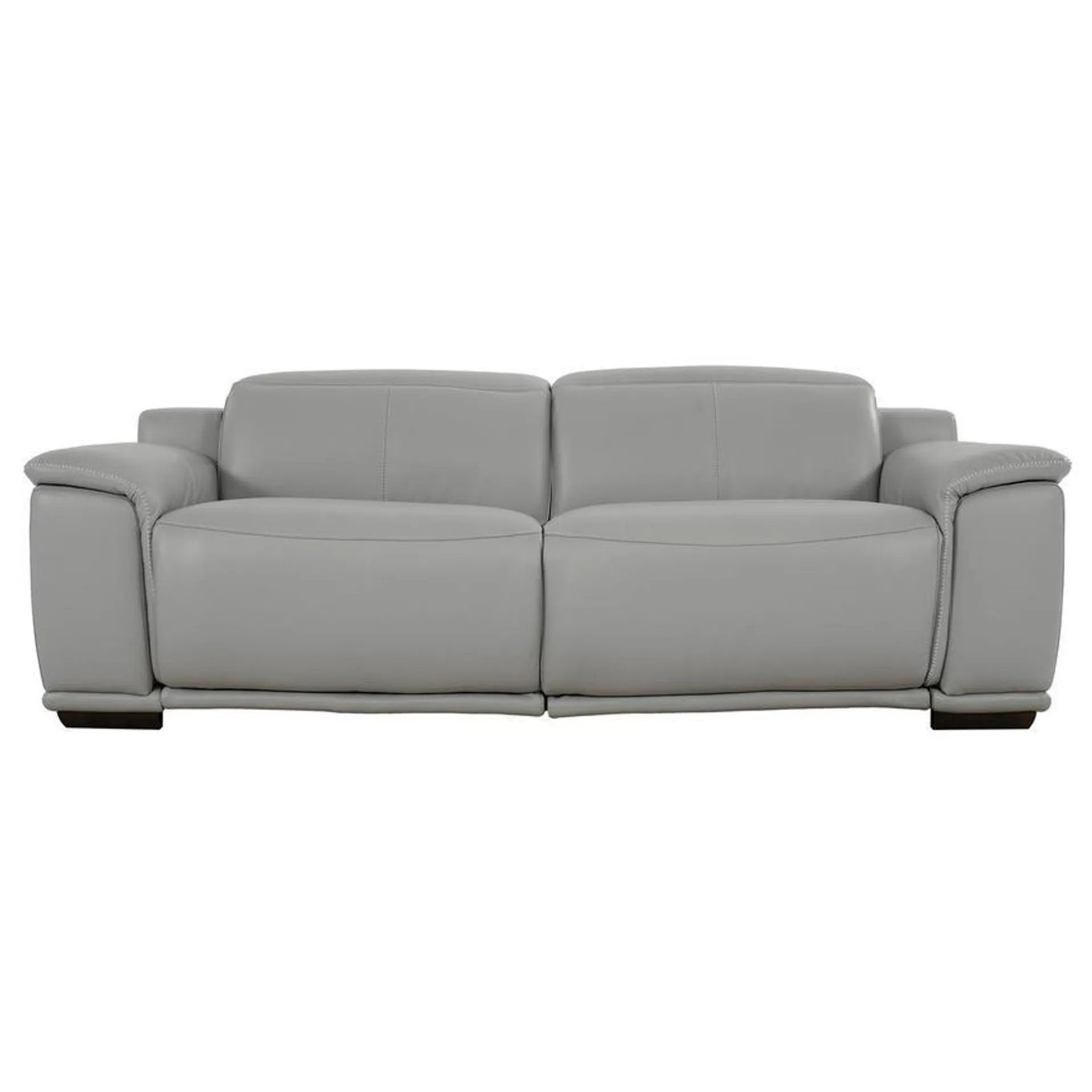 Davis 2.0 Silver Leather Power Reclining Sofa