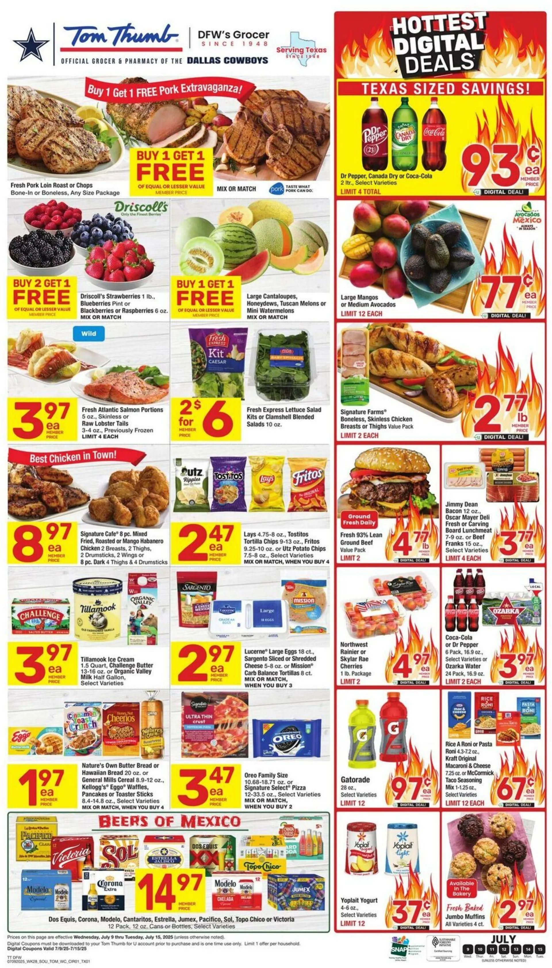 Weekly ad Tom Thumb from July 9 to July 15 2025 - Page 1