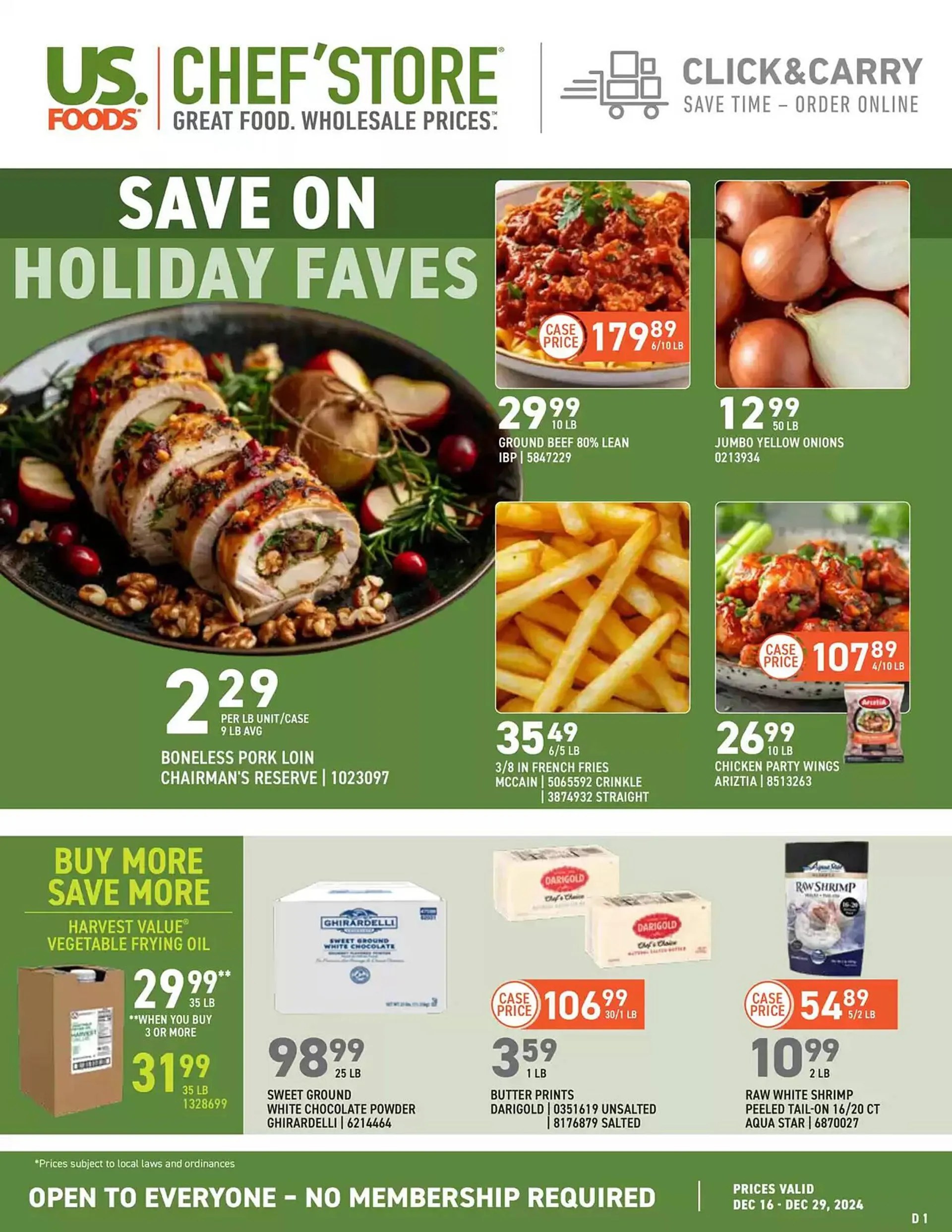 US Foods Chefs Store Weekly Ad - 1