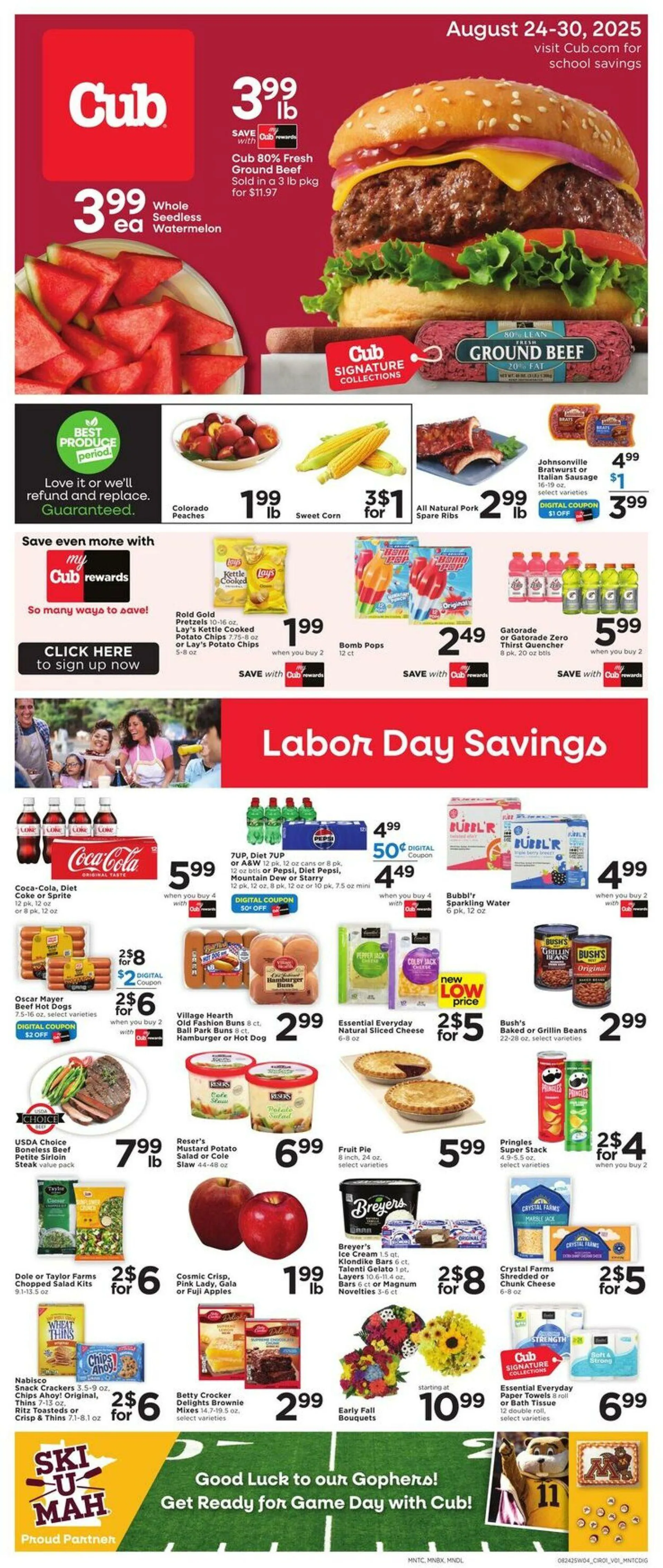 Weekly ad Cub Foods Current weekly ad from August 24 to September 2 2025 - Page 1